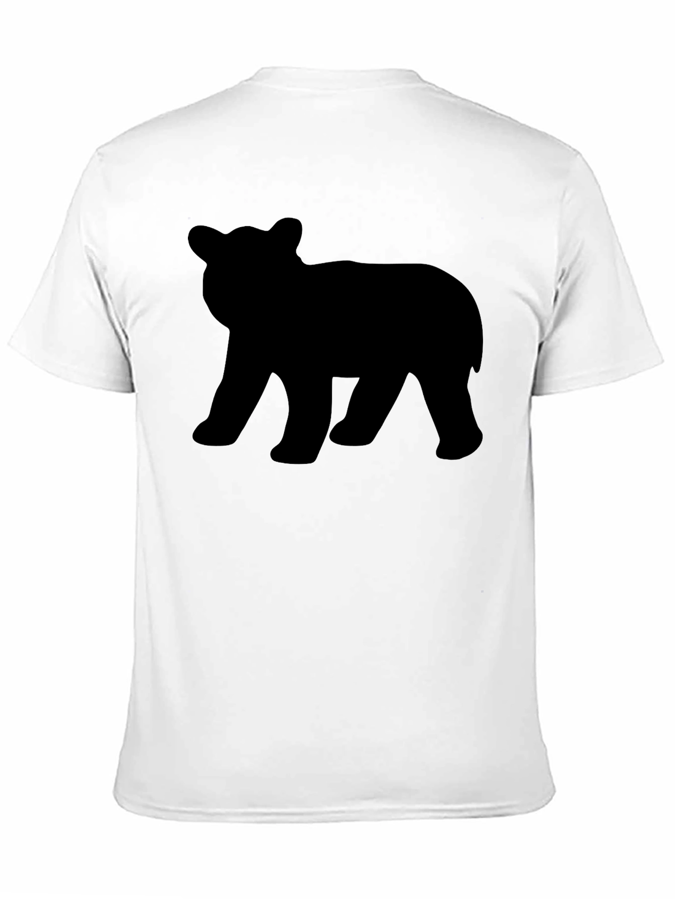 Black Bear Silhouette T-Shirt - Black Graphic Tee view 11