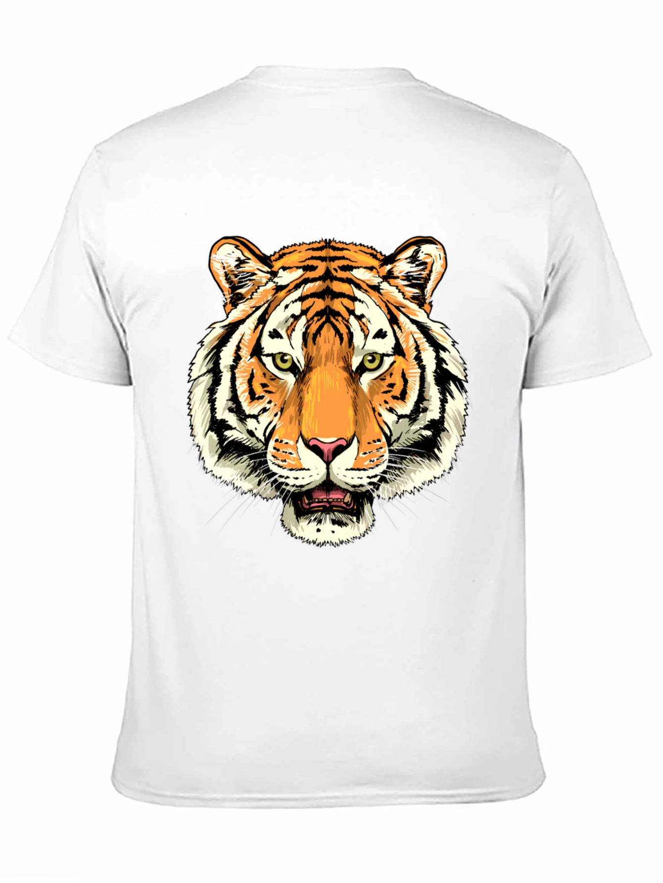 Black Tiger Graphic Print Black T-Shirt view 11