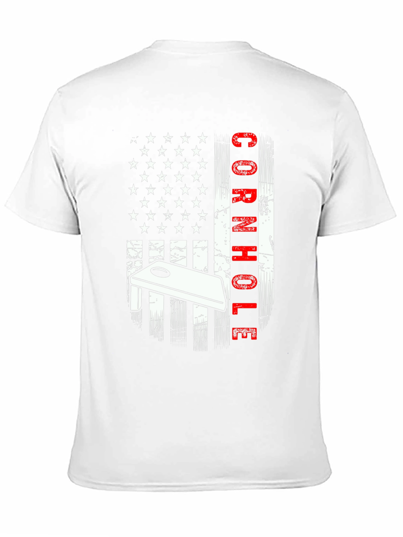 Black Cornhole American Flag Graphic Tee view 11