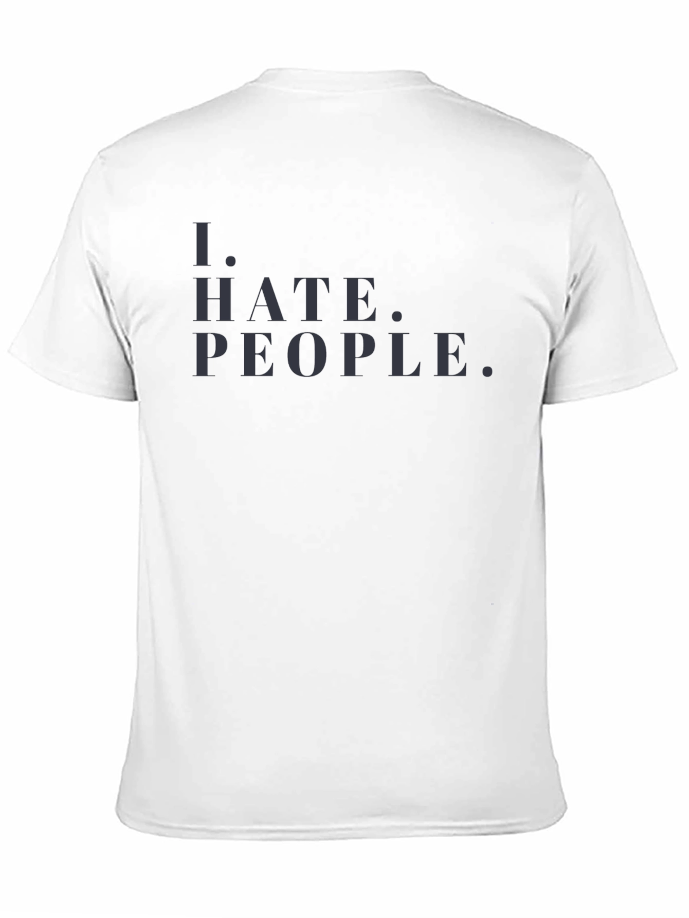 Black I Hate People Graphic Tee - Mens Black T-Shirt view 11