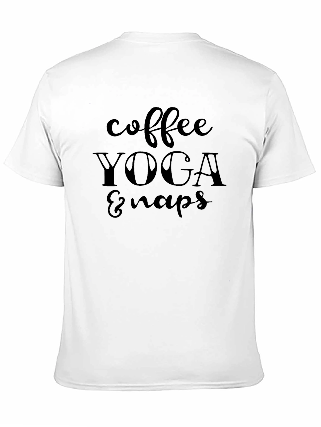 Black Coffee Yoga & Naps Graphic Tee - Relaxed Style view 11