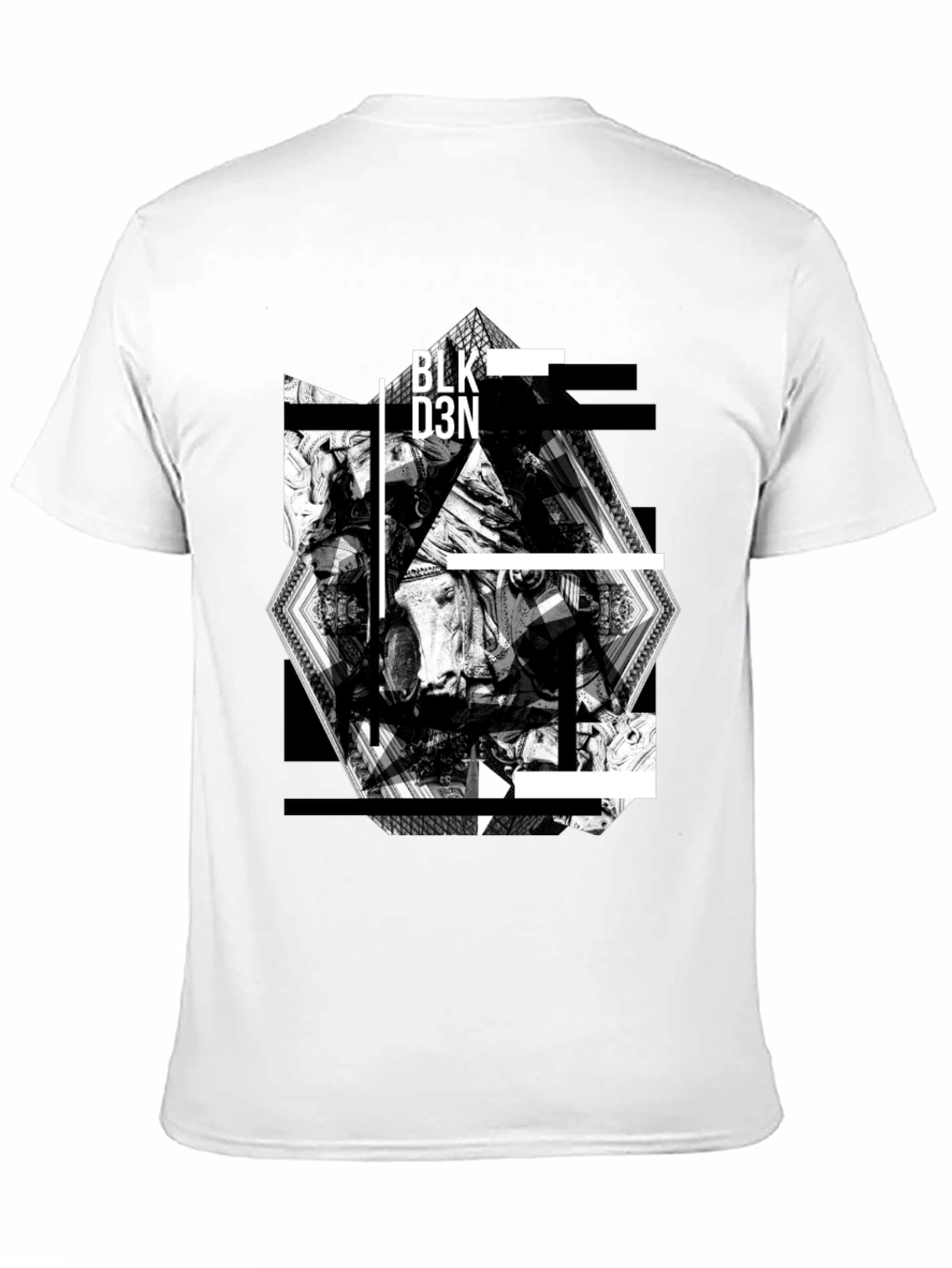 Black Abstract Graphic Print Black T-Shirt view 11