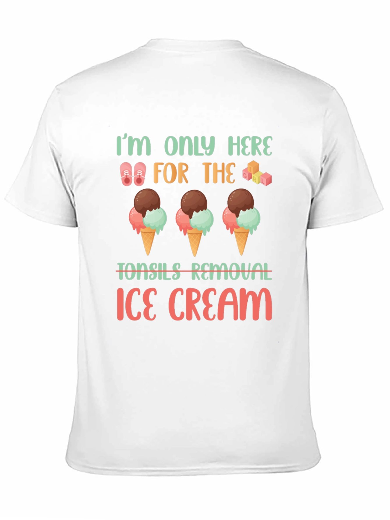 Black Tonsil Removal Ice Cream T-Shirt view 11