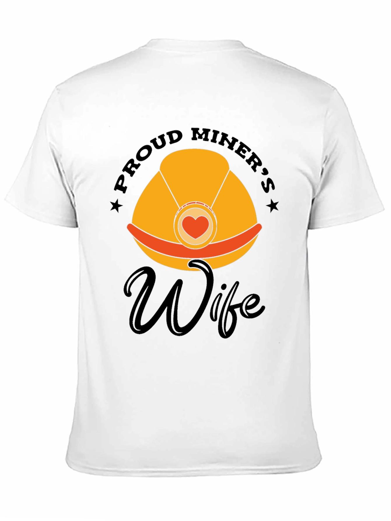 Black Proud Miner's Wife Graphic Tee view 11