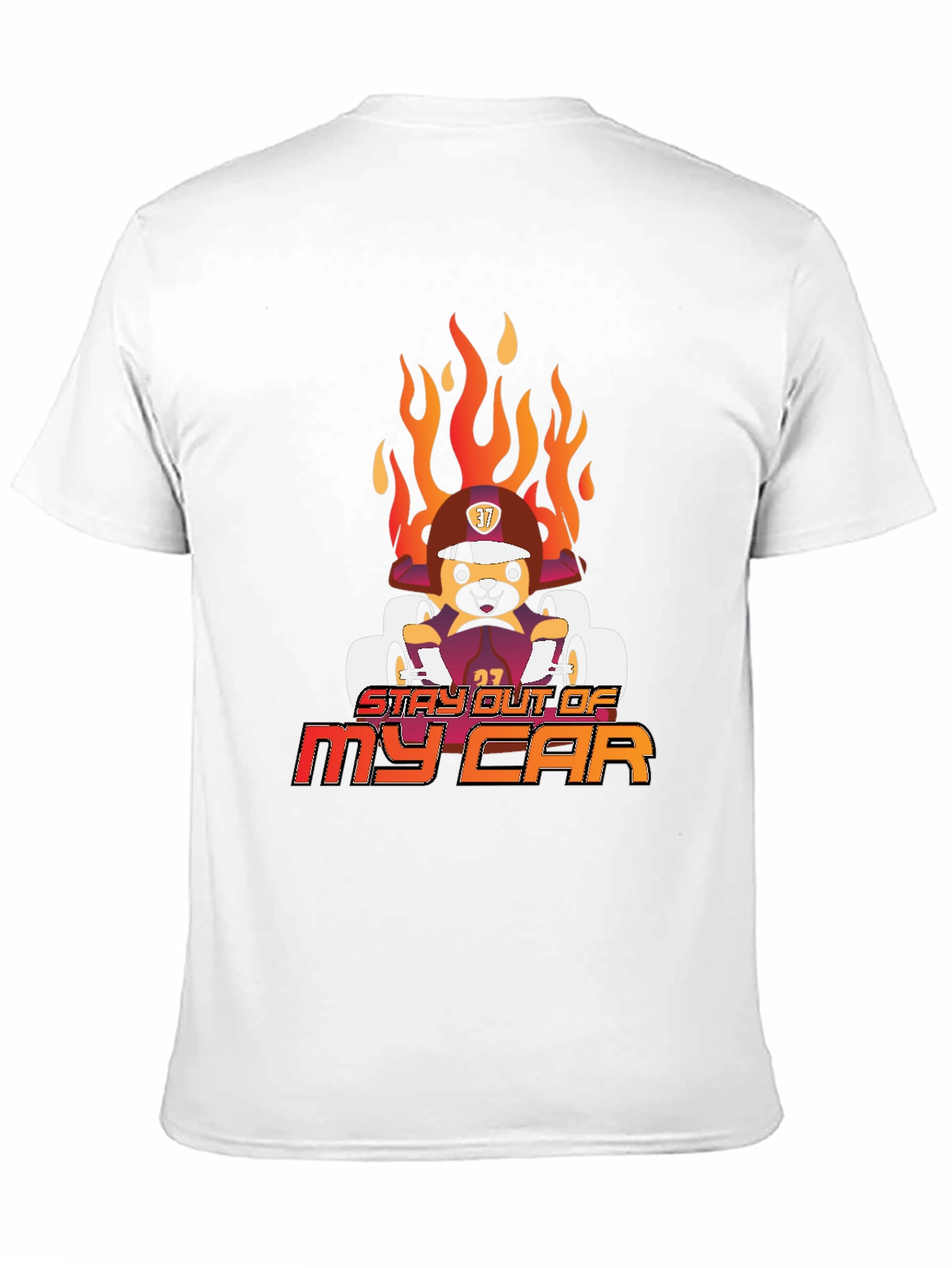 Black Stay Out of My Car T-Shirt view 11