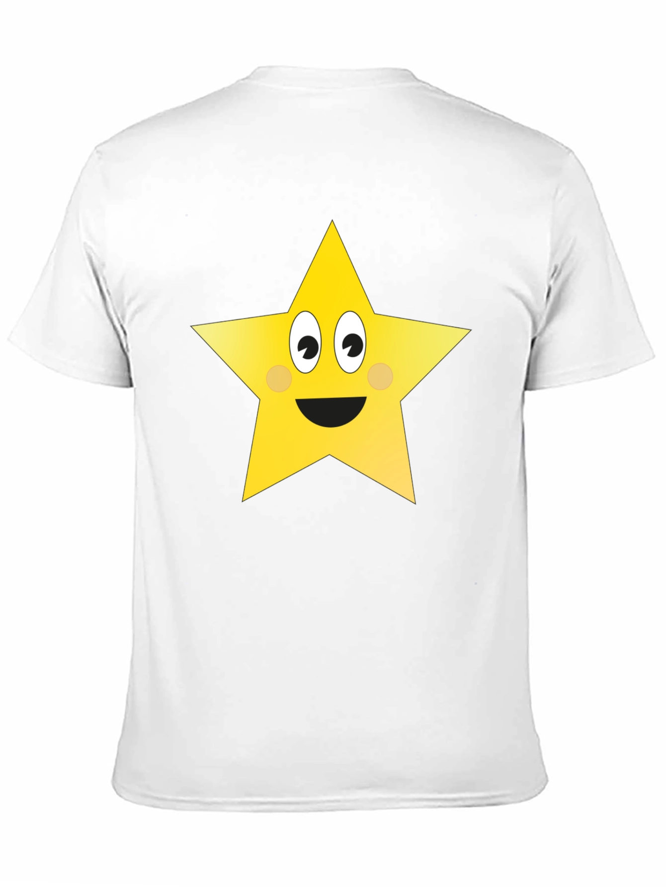 Black Funny Star Graphic Tee - Black Cotton T-Shirt view 11