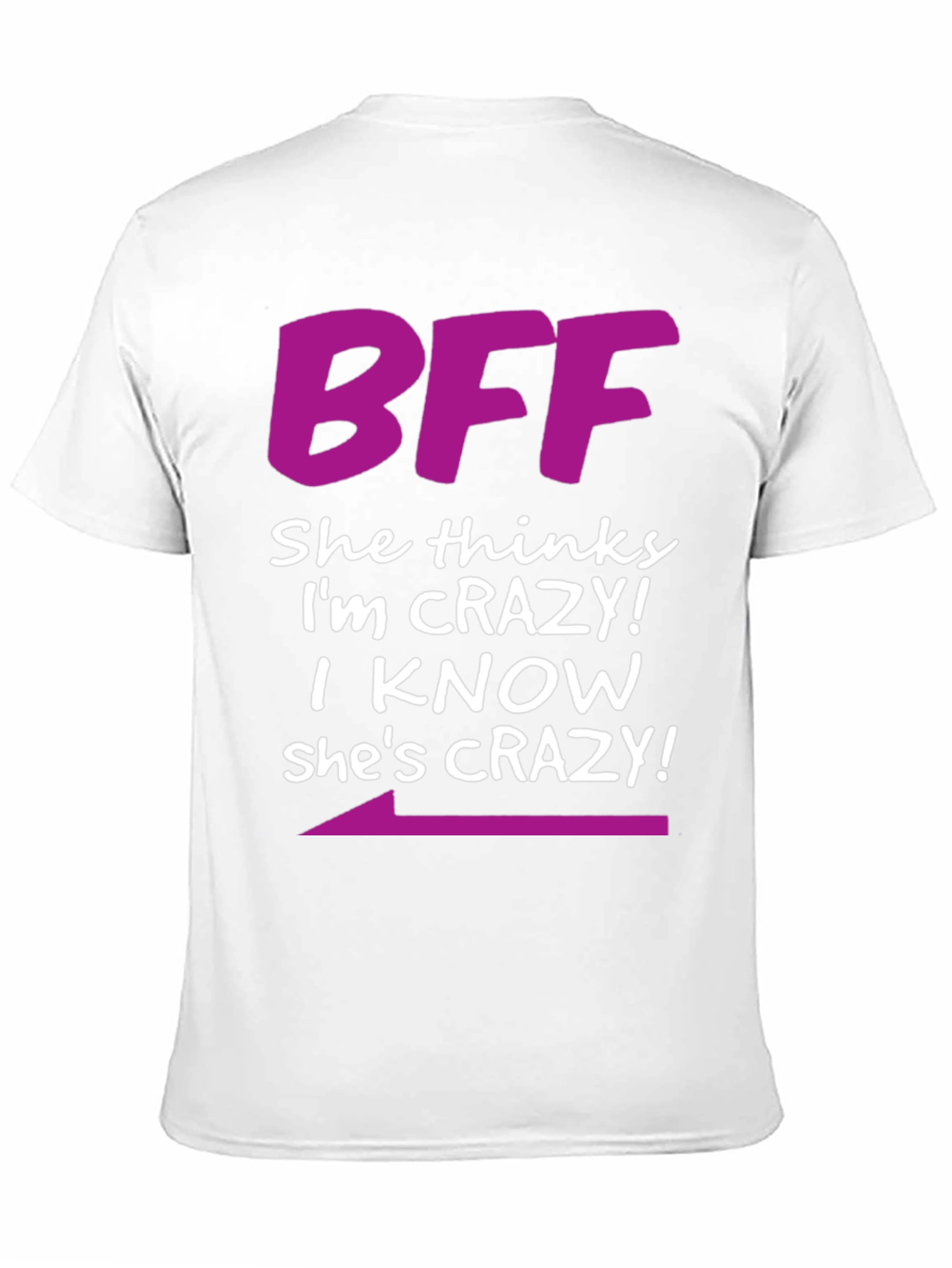 Black BFF Crazy Matching T-Shirt view 11