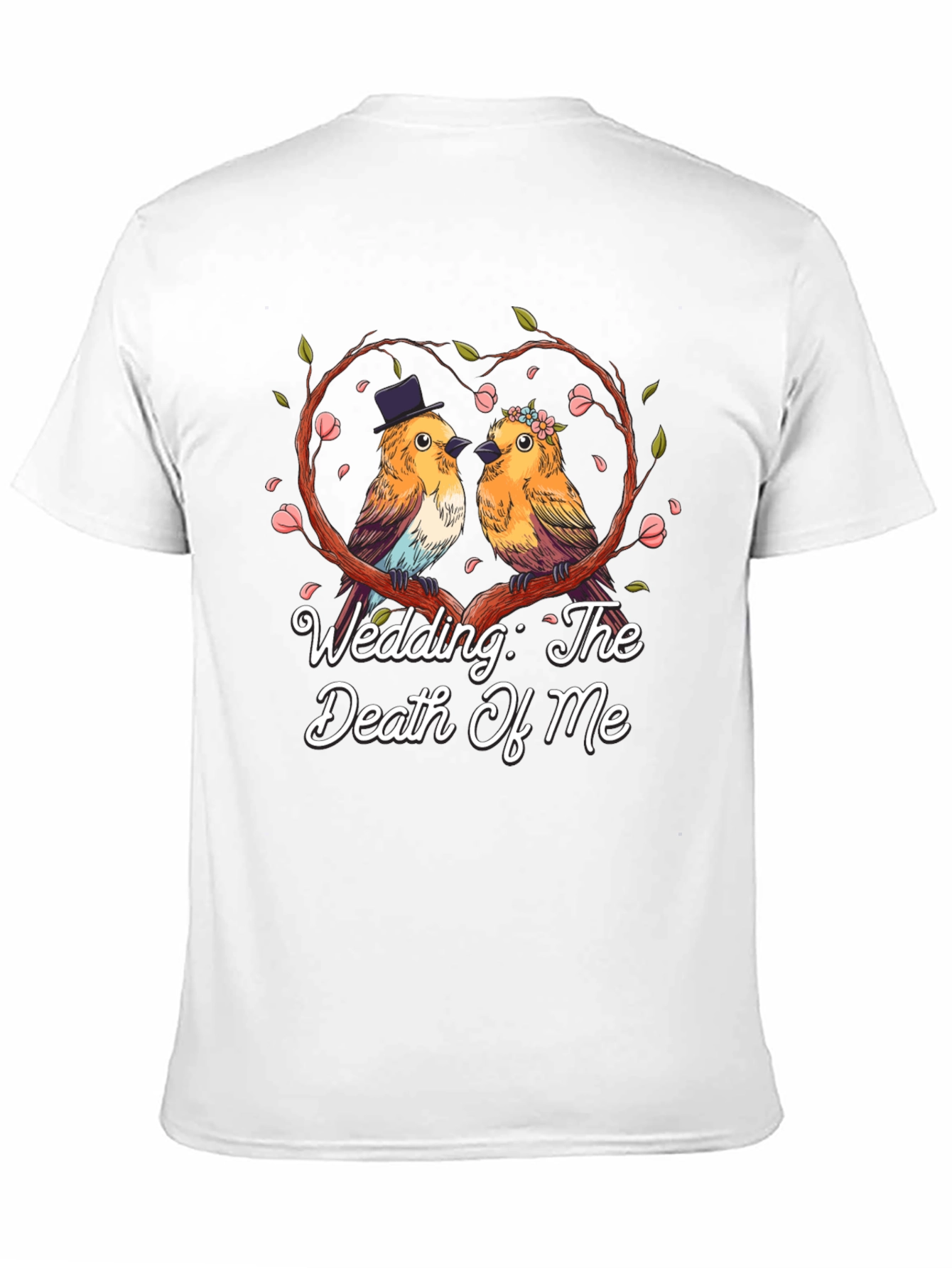 Black Wedding The Death Of Me Bird T-Shirt view 11