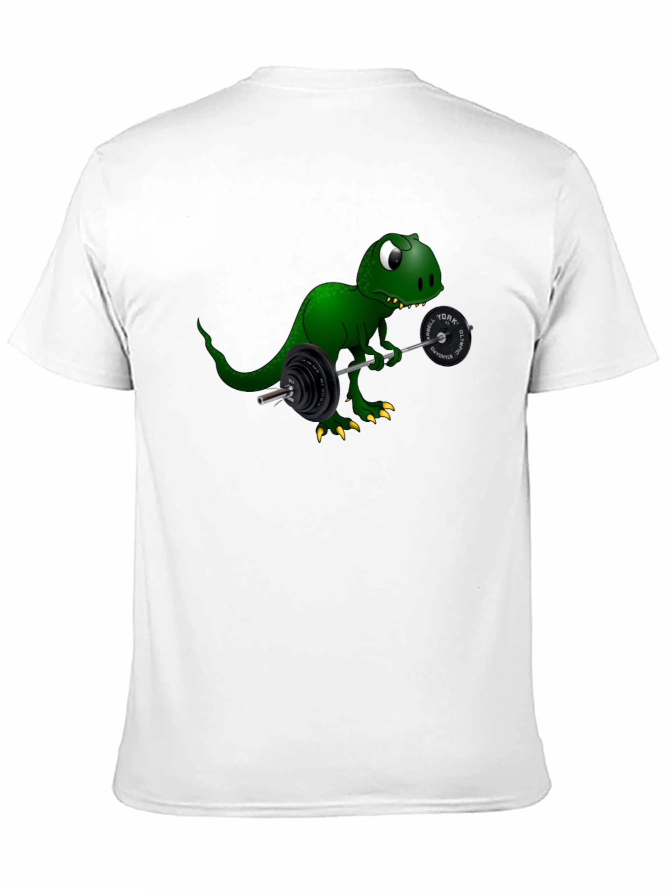 Black Dino Lifting Barbell Graphic Tee view 11