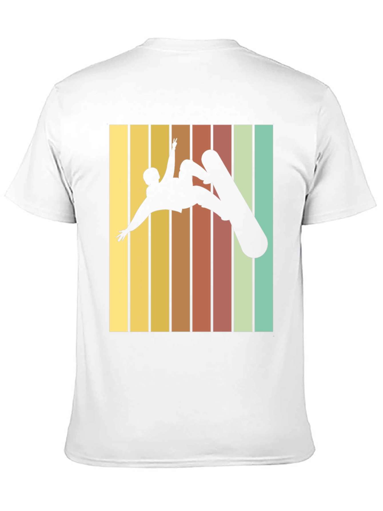 Black Retro Snowboarder Graphic Tee - Black view 11