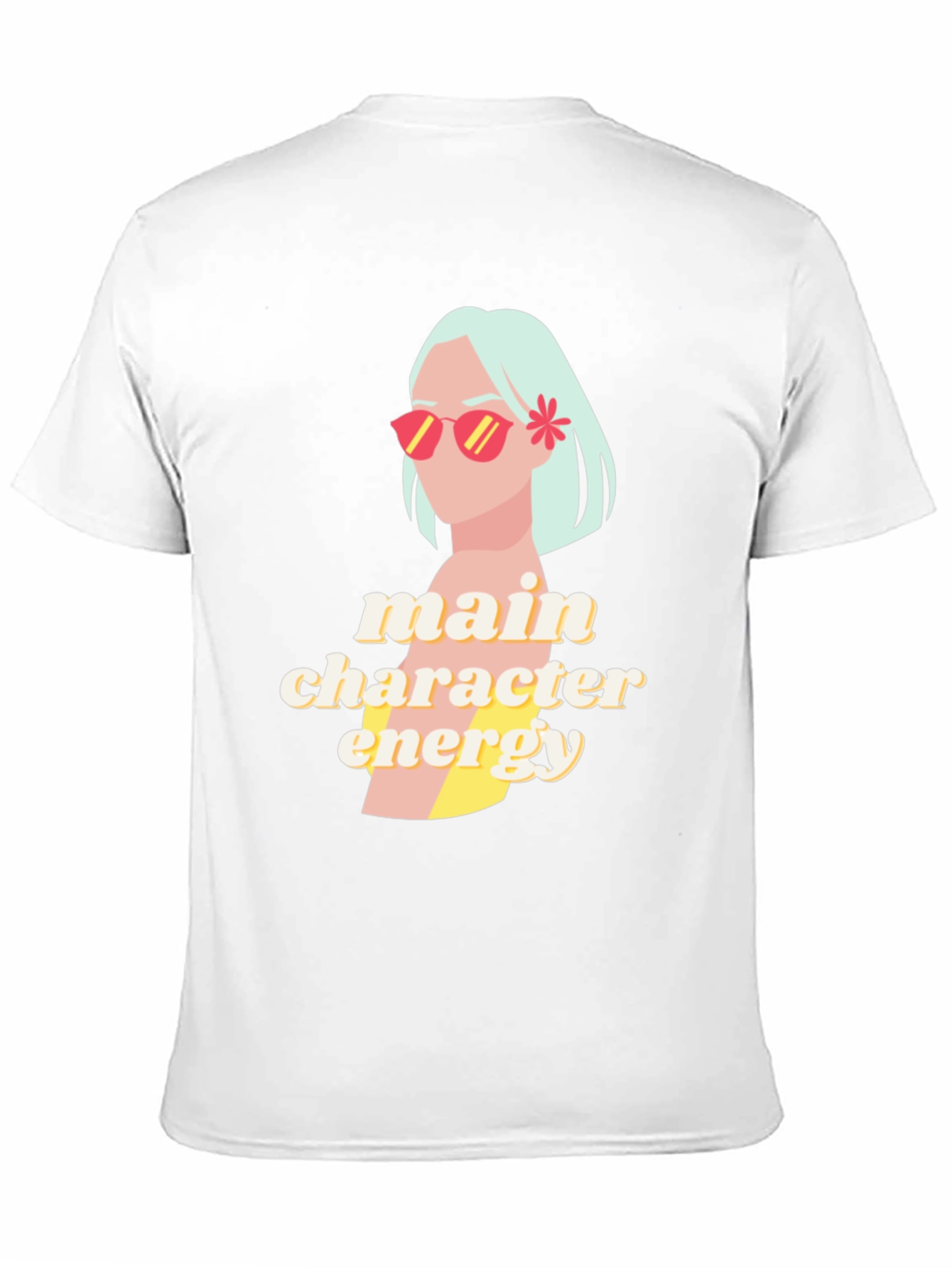 Black Main Character Energy Graphic Tee view 11
