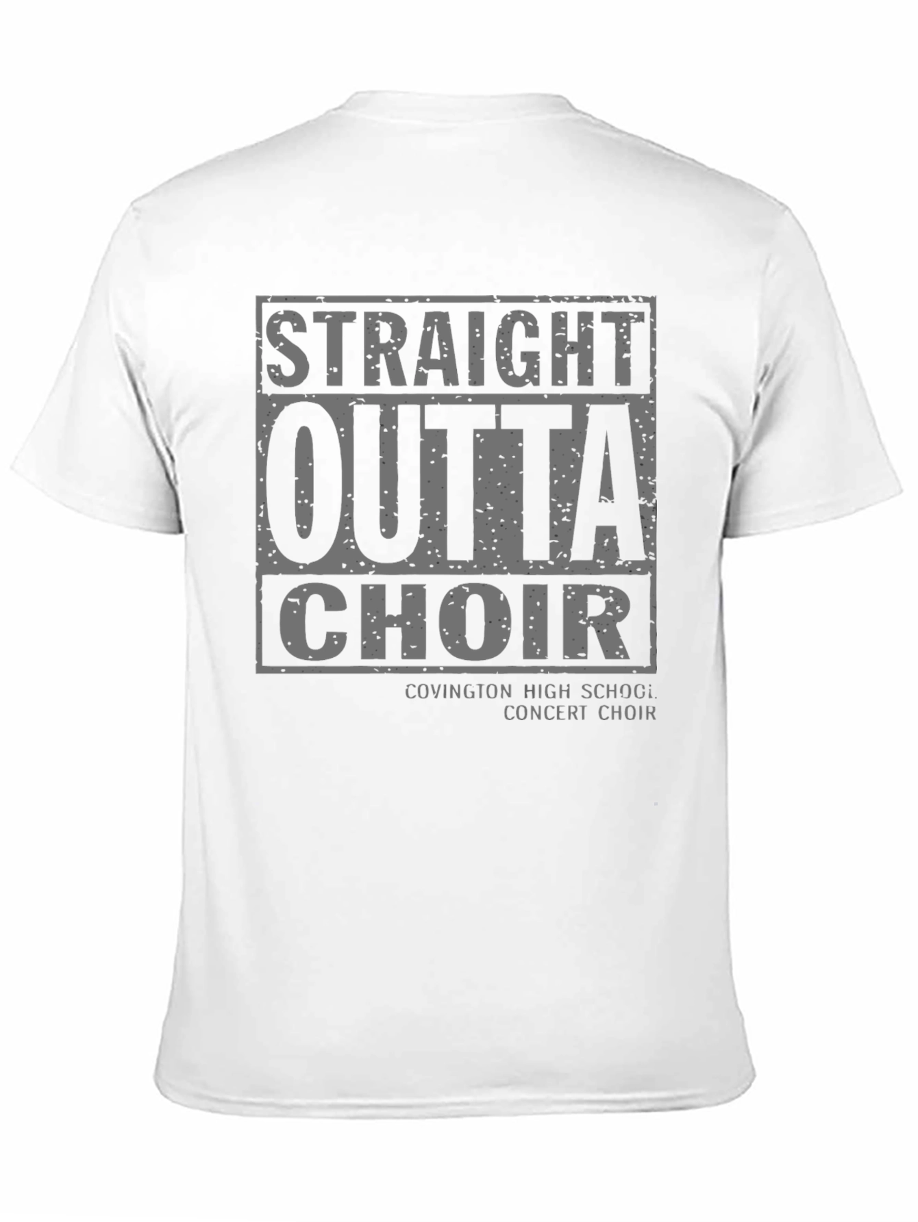 Black Straight Outta Choir T-Shirt view 11