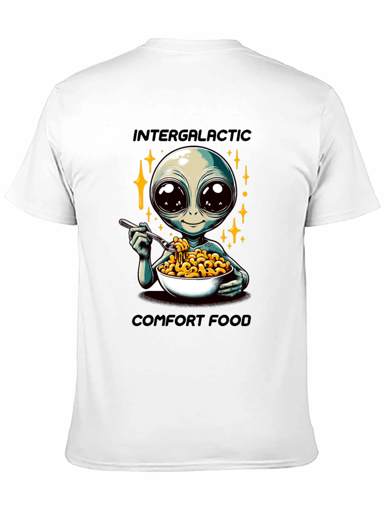 Black Intergalactic Comfort Food Graphic Tee view 11