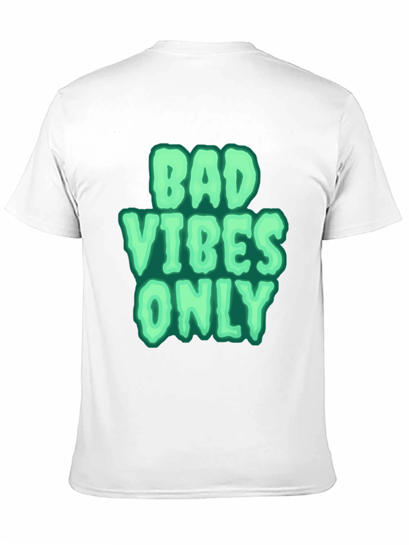 Black Bad Vibes Only Graphic Tee - Black view 11