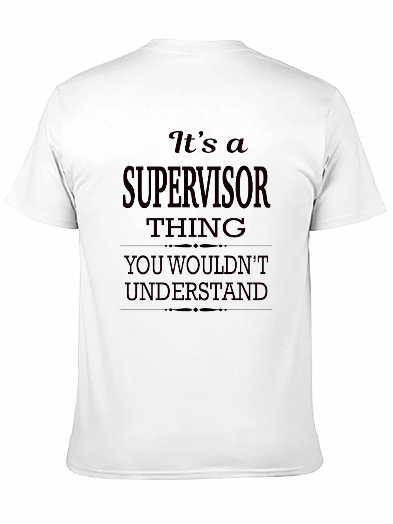 Black Supervisor Thing Graphic T-Shirt view 11