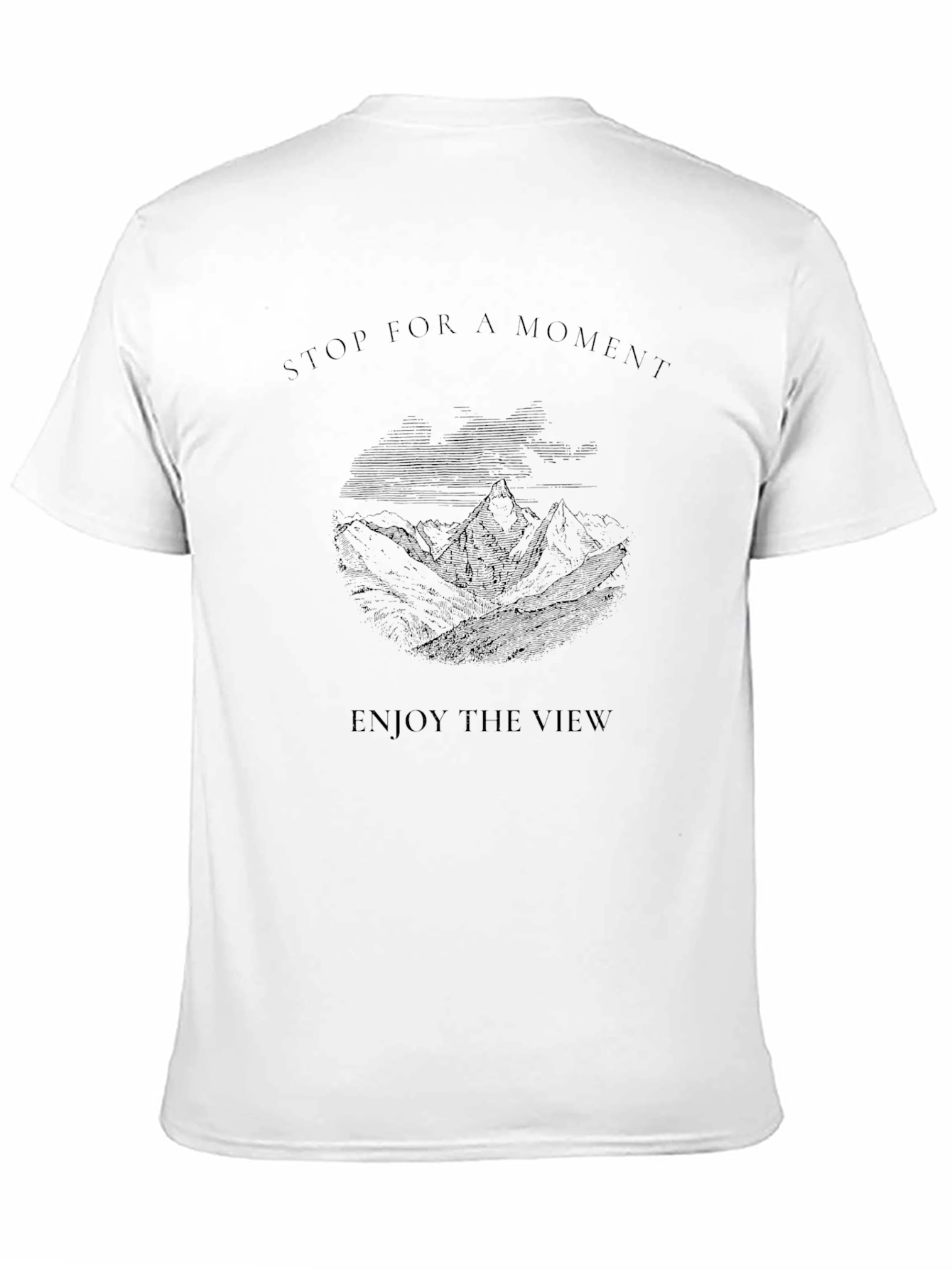 Black Black 'Stop for a Moment' Mountain View Graphic Tee view 11