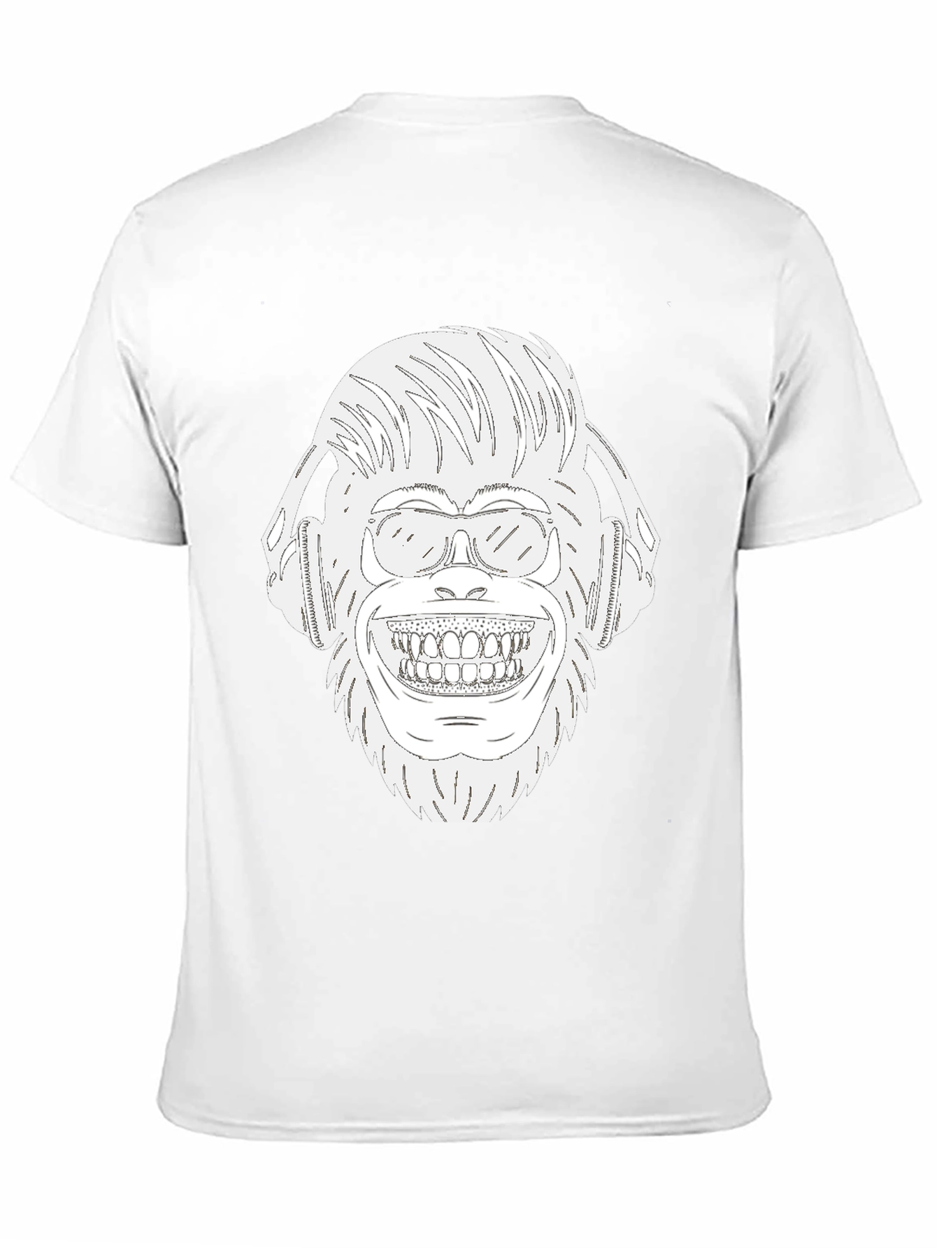 Black DJ Monkey Graphic T-Shirt view 11