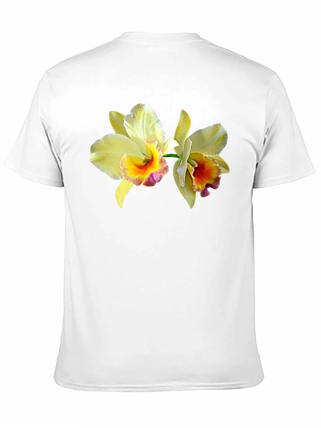 Floral Print T-Shirt: Stylish Orchid Design - 11