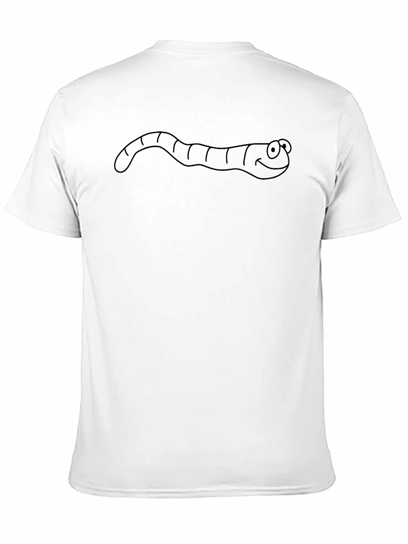 Black Men's Black Worm Graphic Tee view 11