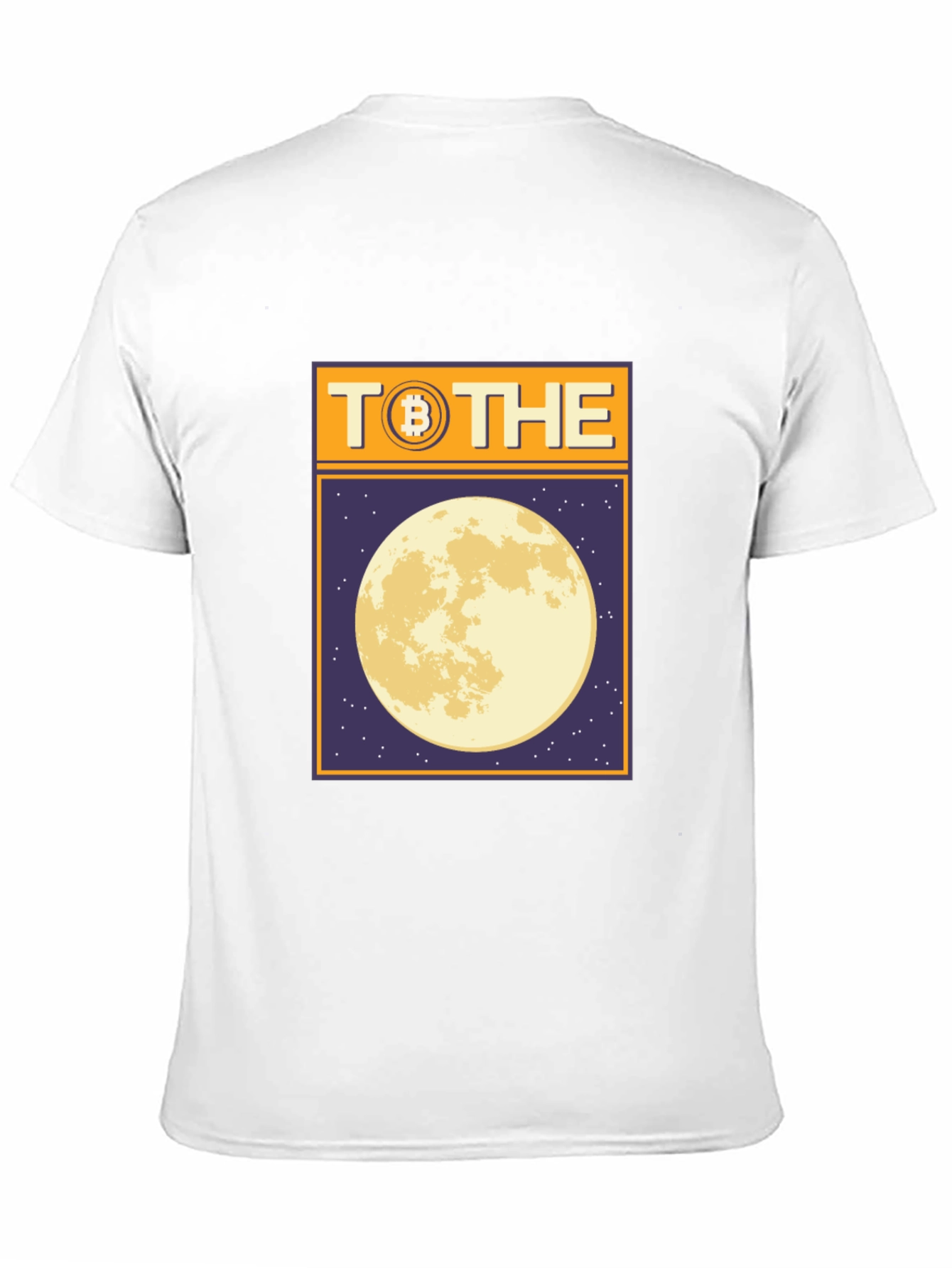 Black Bitcoin To The Moon Graphic T-Shirt view 11
