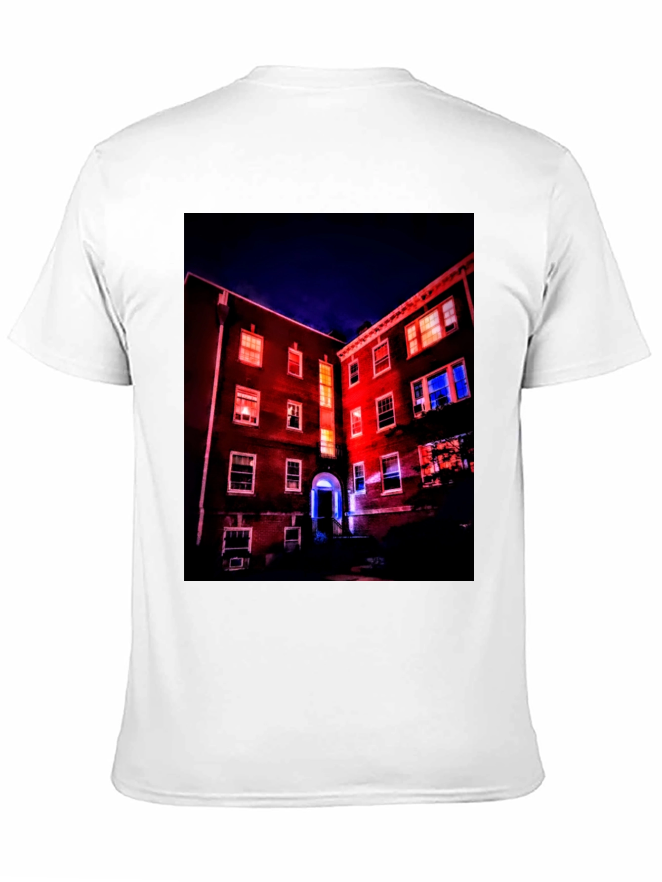 Black Illuminated Building Graphic Tee view 11