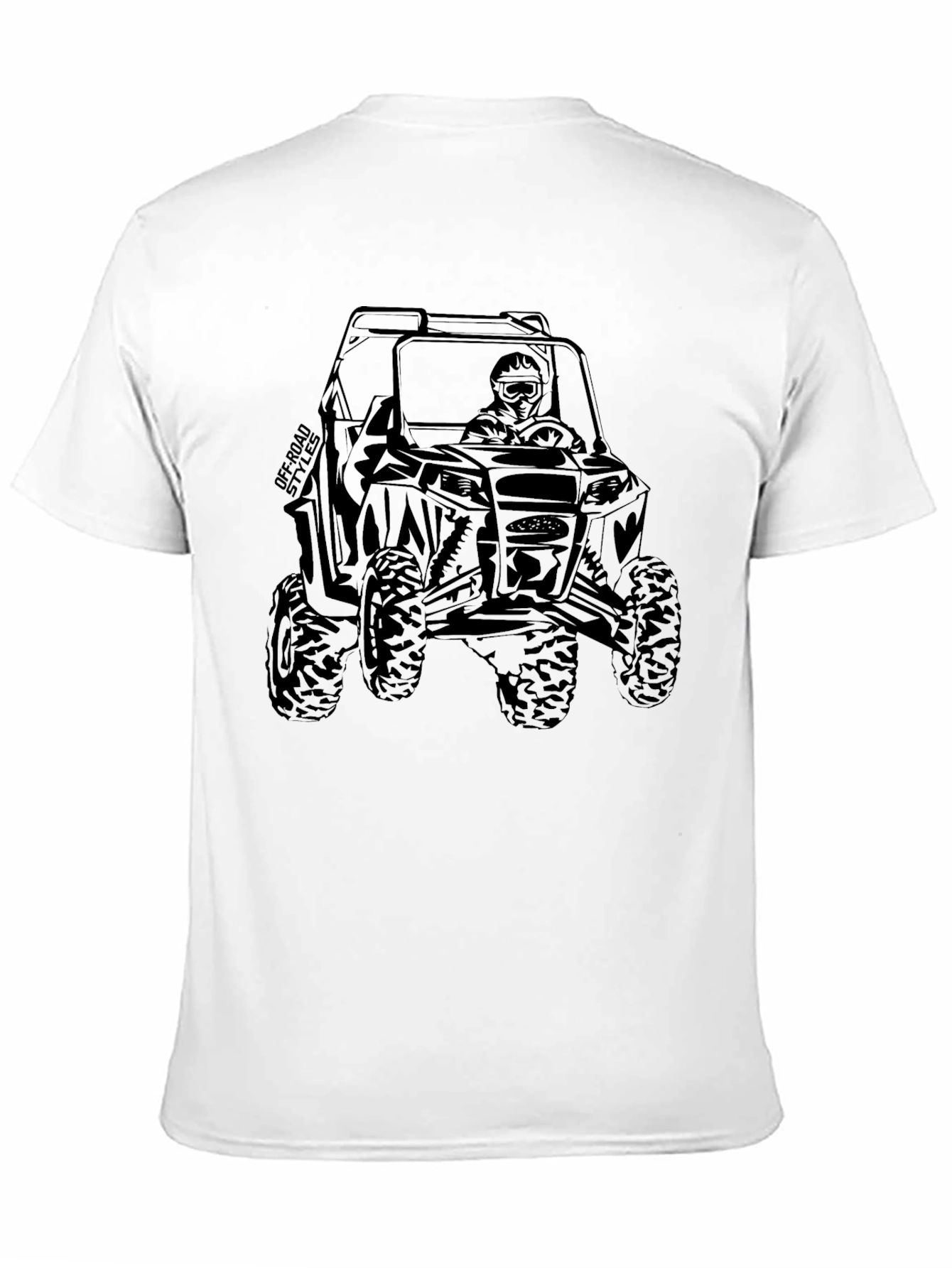 Black Off-Road UTV Graphic T-Shirt view 11