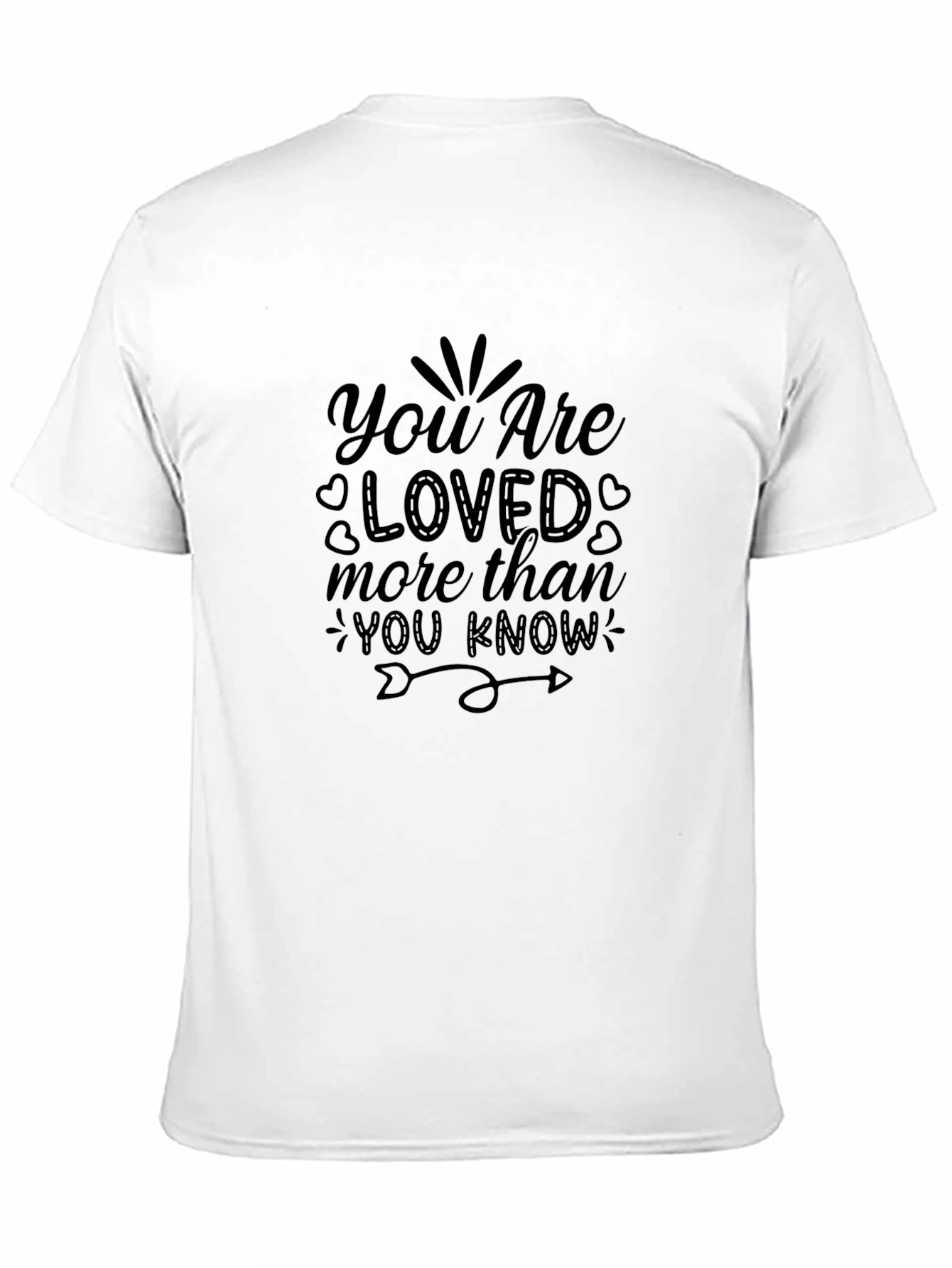 Black You Are Loved Graphic Tee - Comfort Fit view 11