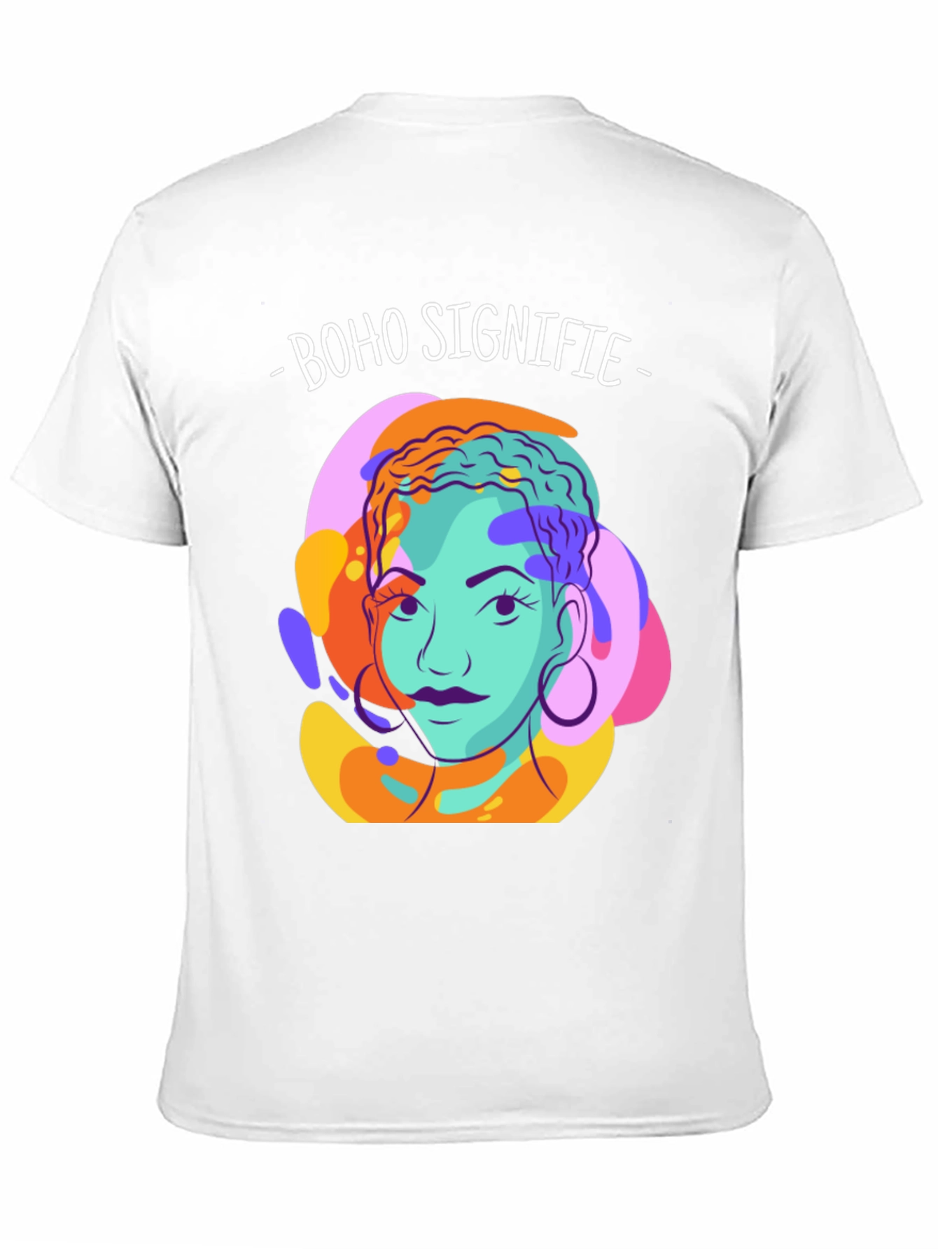 Black Boho Signifie Graphic Tee - Unisex Black T-Shirt view 11