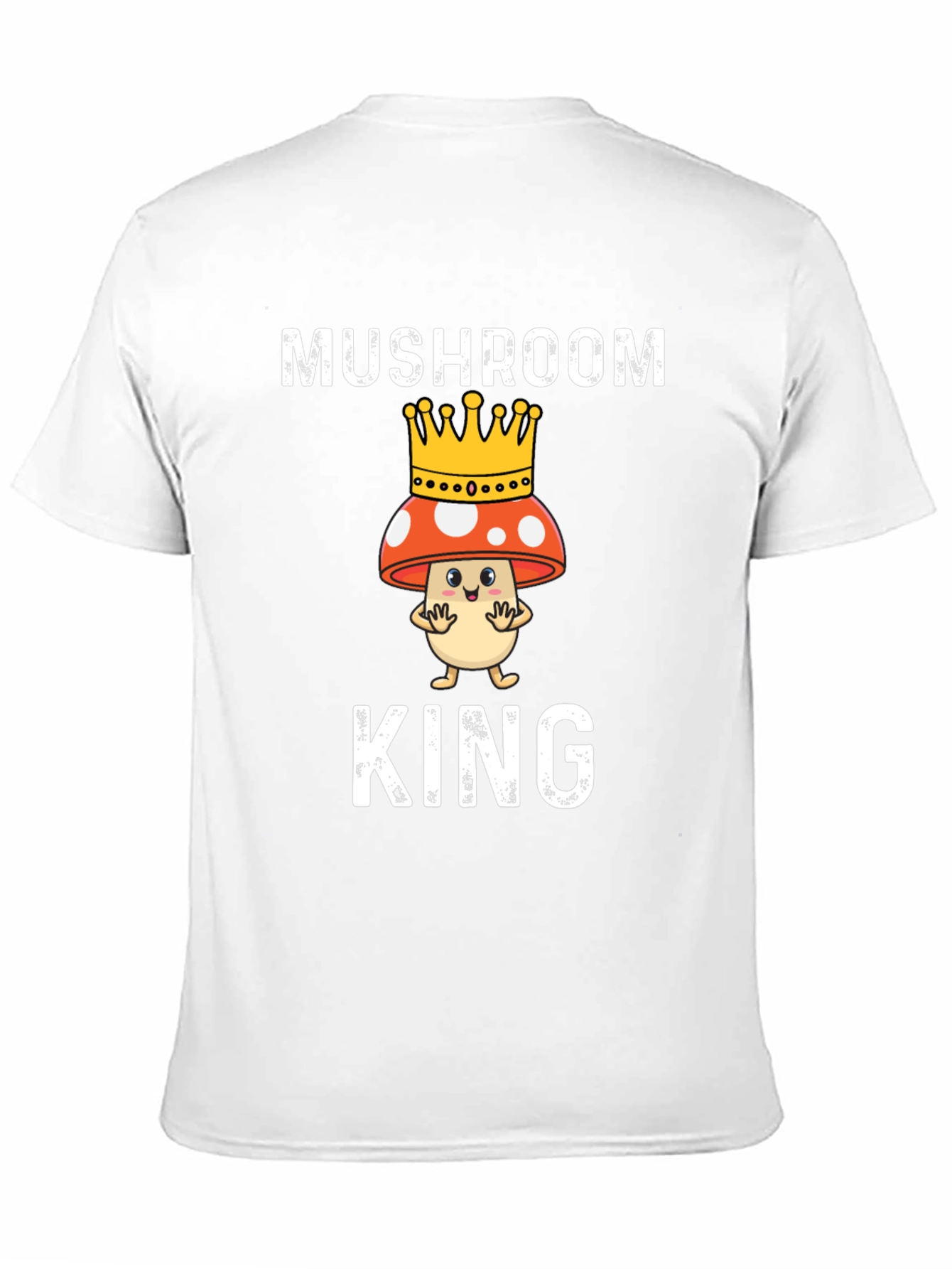 Black Mushroom King T-Shirt - Funny Graphic Tee view 11