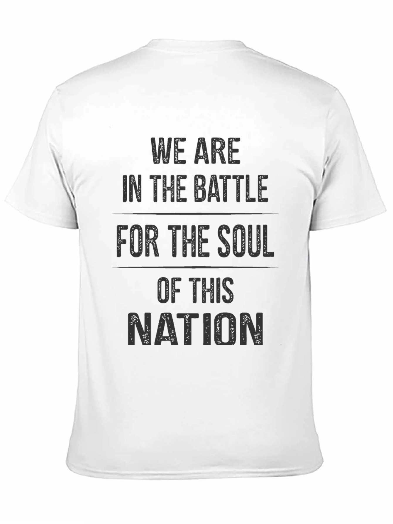 Black Battle for the Soul Tee - Bold Statement T-Shirt view 11