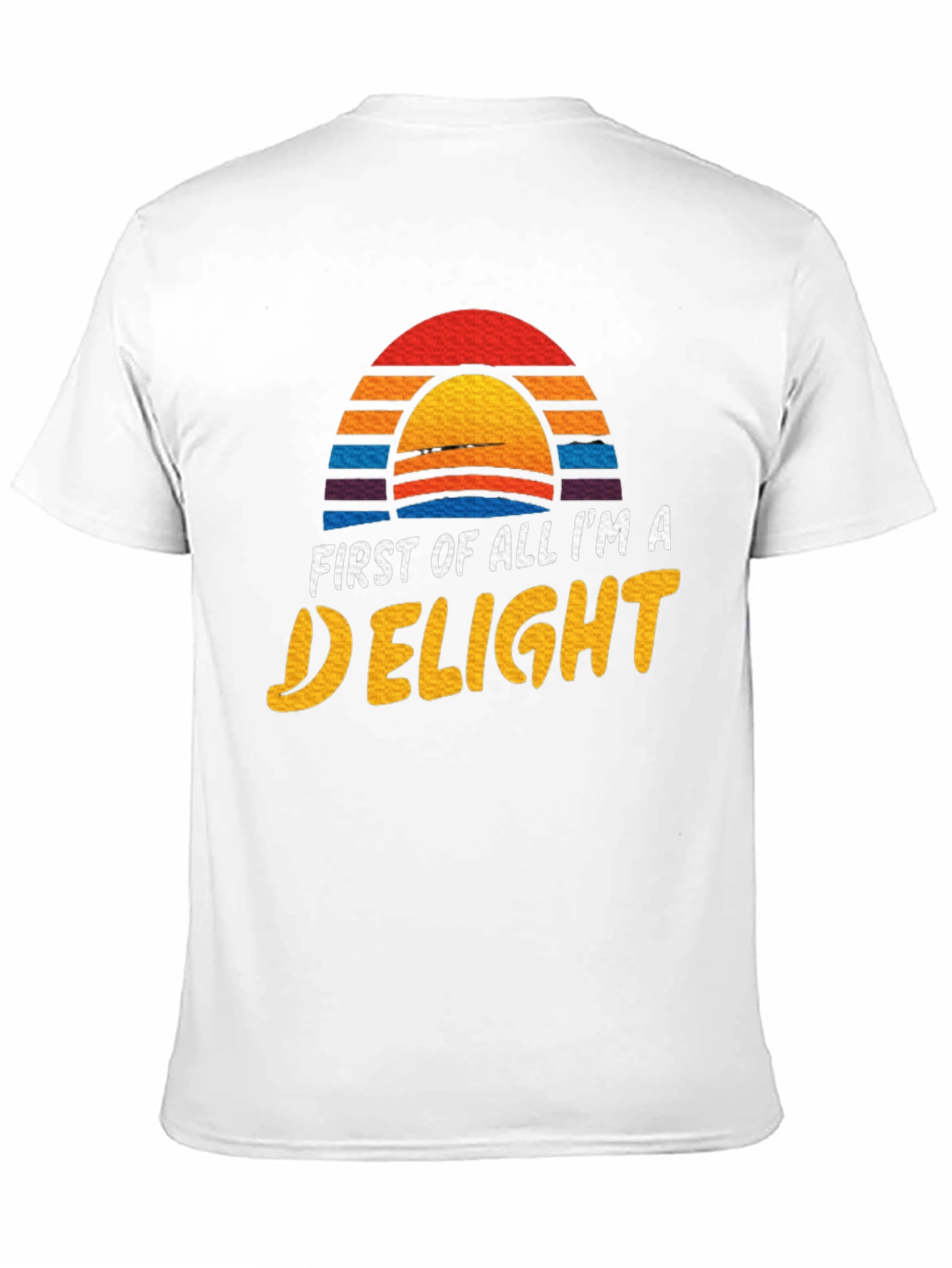 Black First Of All I'm A Delight Graphic Tee view 11
