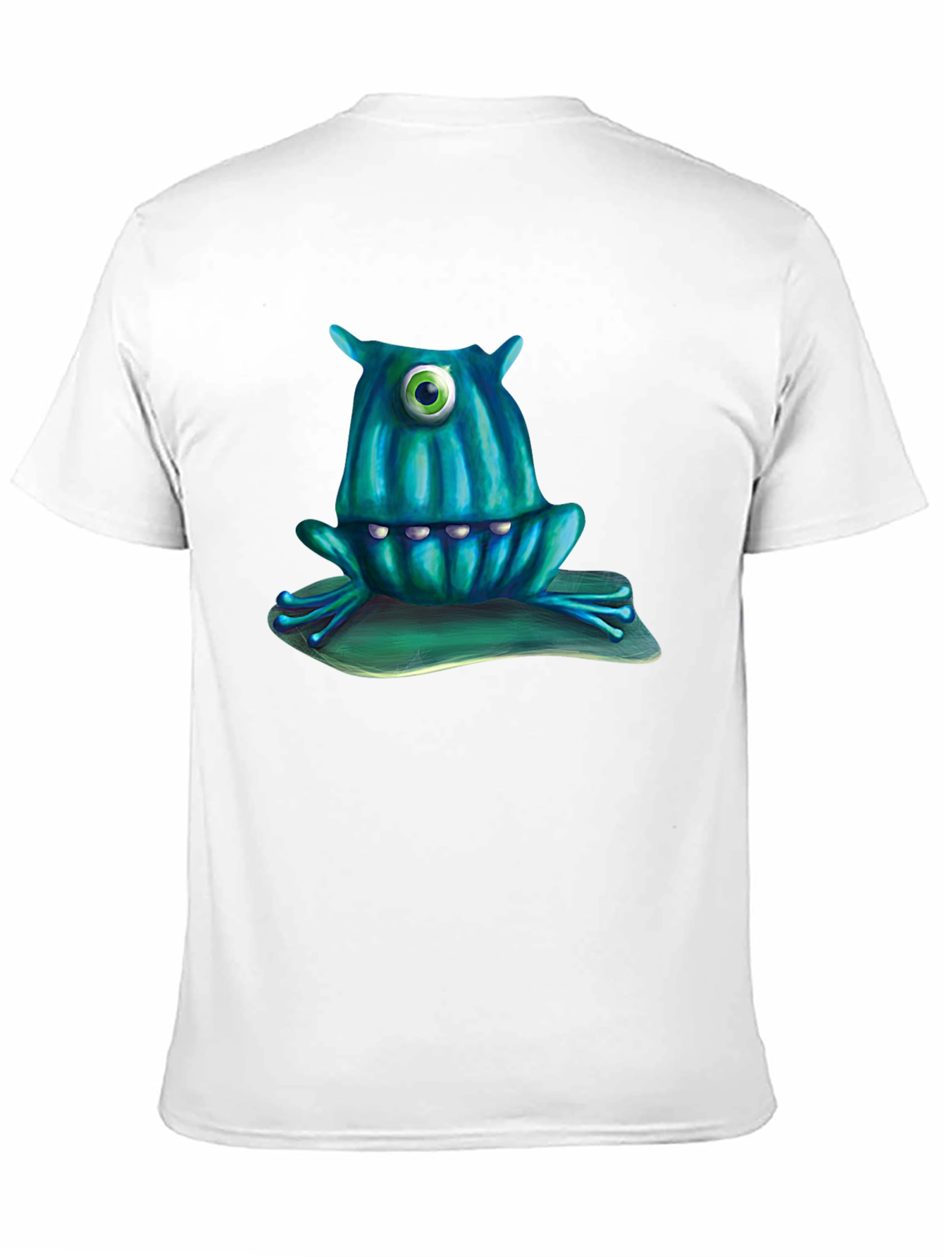Black One-Eyed Monster Frog T-Shirt view 11