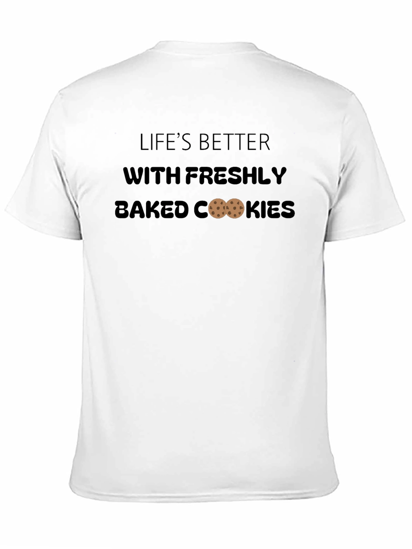 Black Freshly Baked Cookies Graphic Tee - Comfortable Fit view 11
