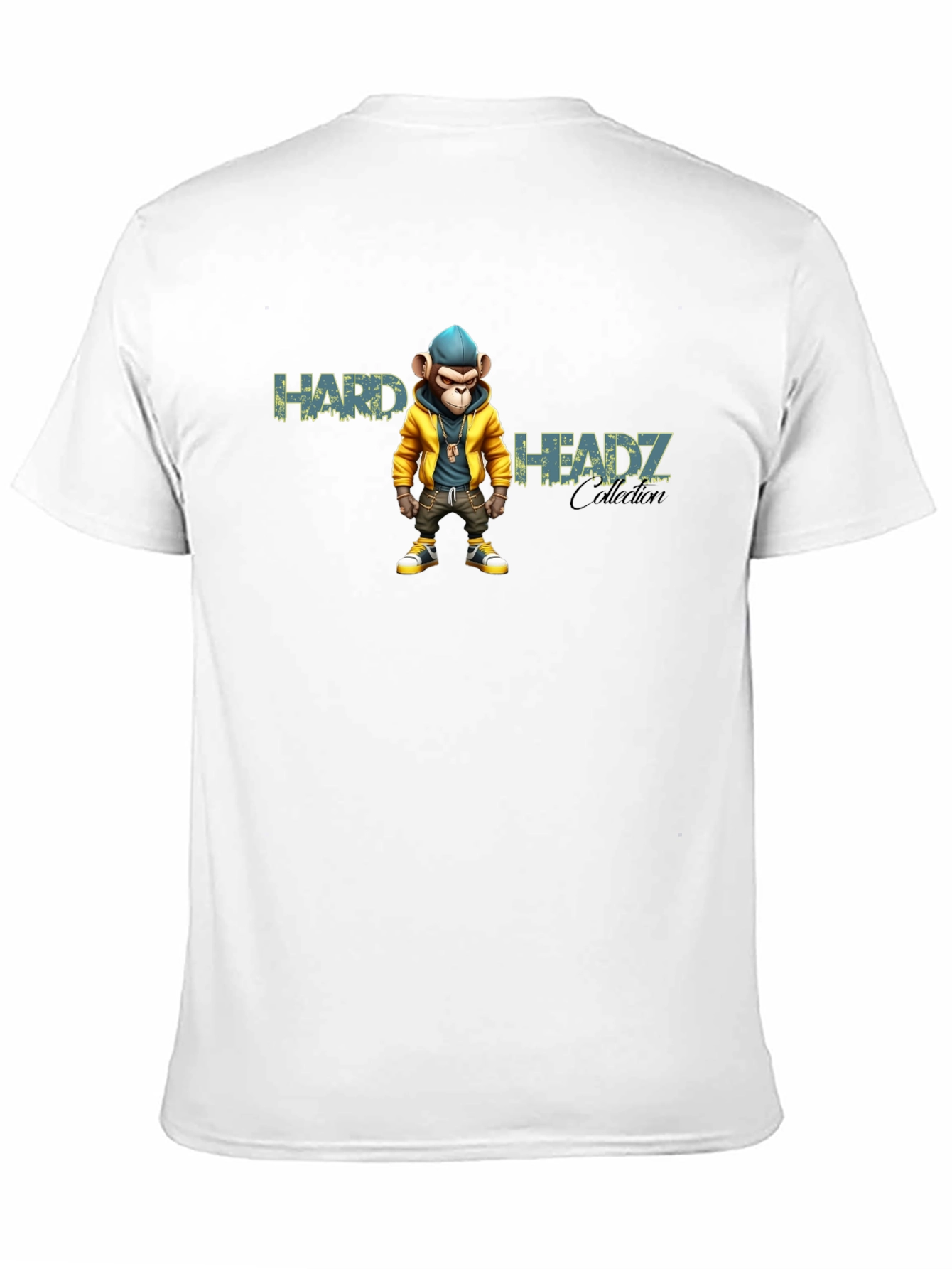 Black Hard Headz Monkey Graphic Tee - Urban Style view 11