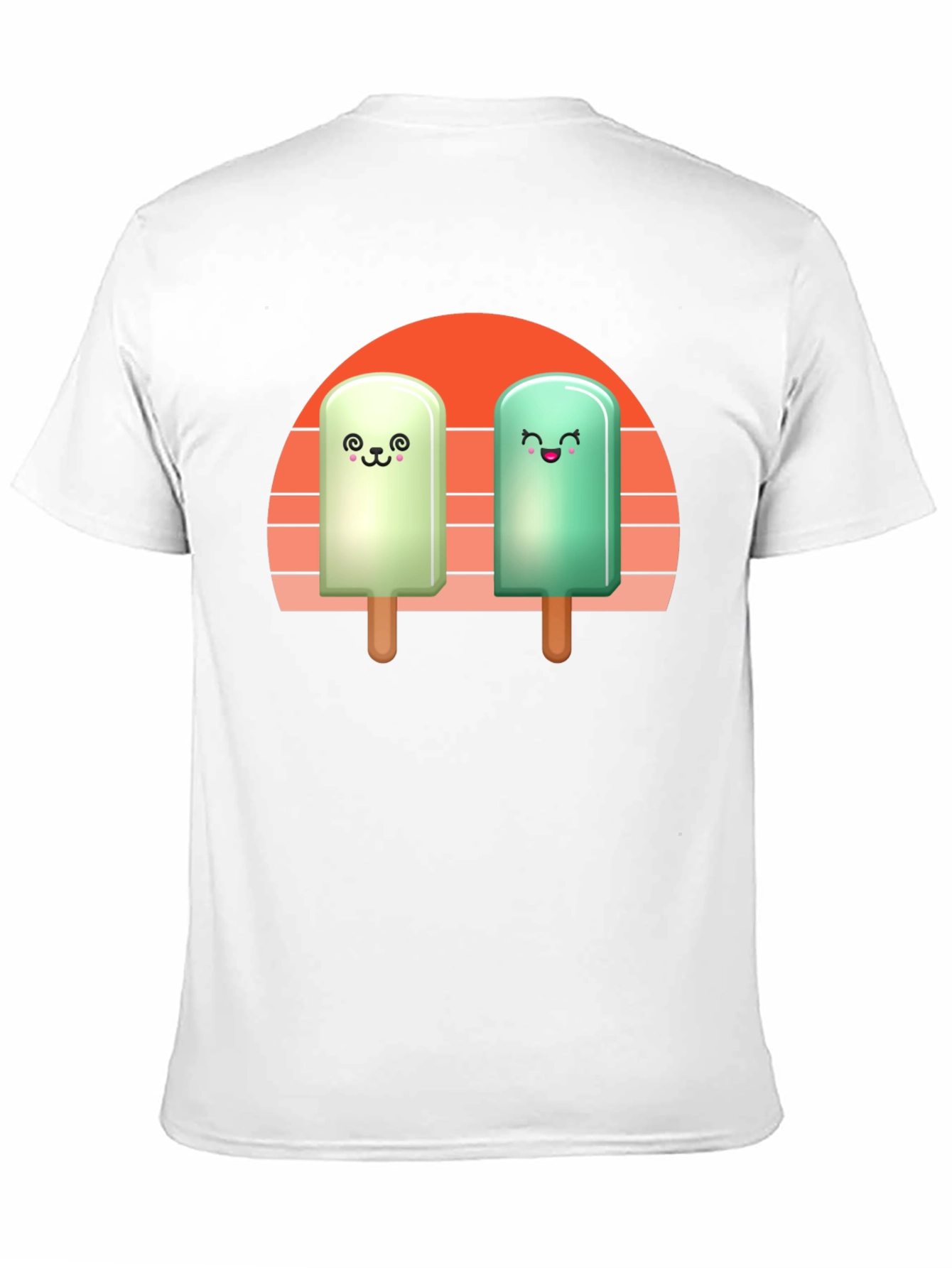 Black Cute Popsicle T-Shirt - Kawaii Ice Cream Tee view 11