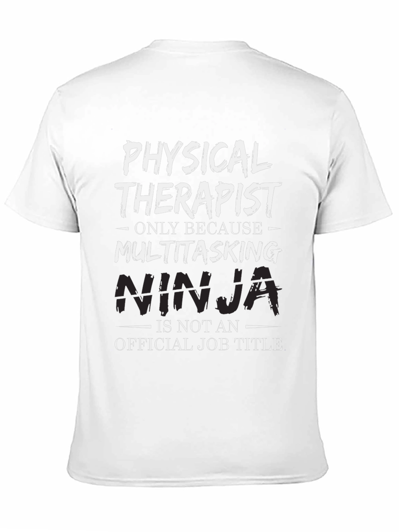 Black Physical Therapist Multitasking Ninja Graphic Tee view 11