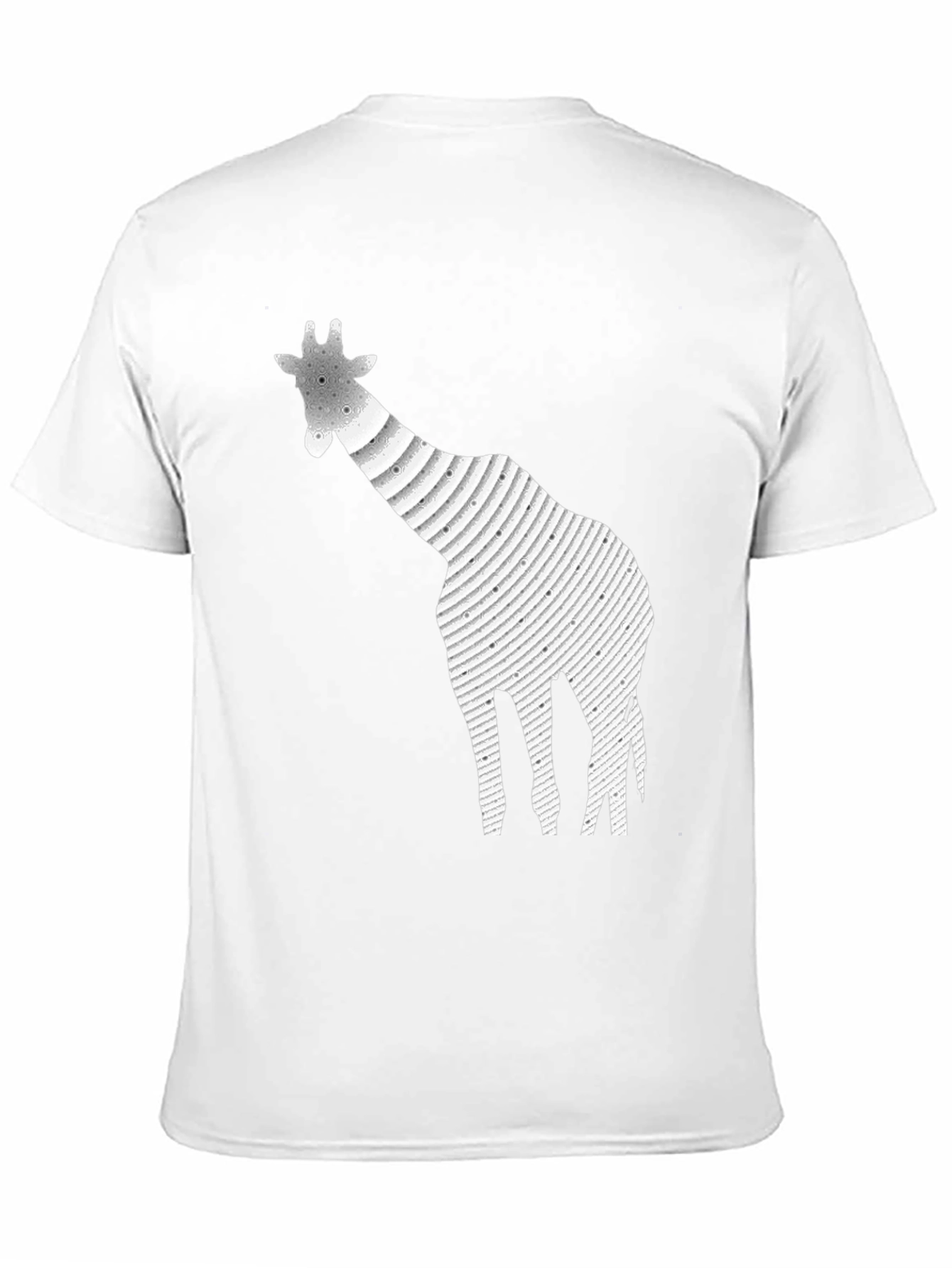 Black Giraffe Graphic Print Black T-Shirt view 11