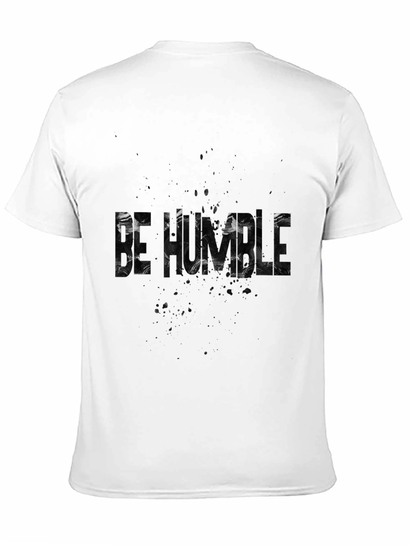 Black Abstract Text Black T-Shirt view 11