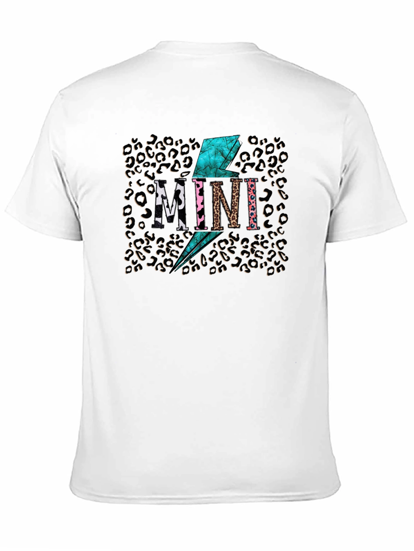 Black Stylish Leopard Print Mini T-Shirt view 11