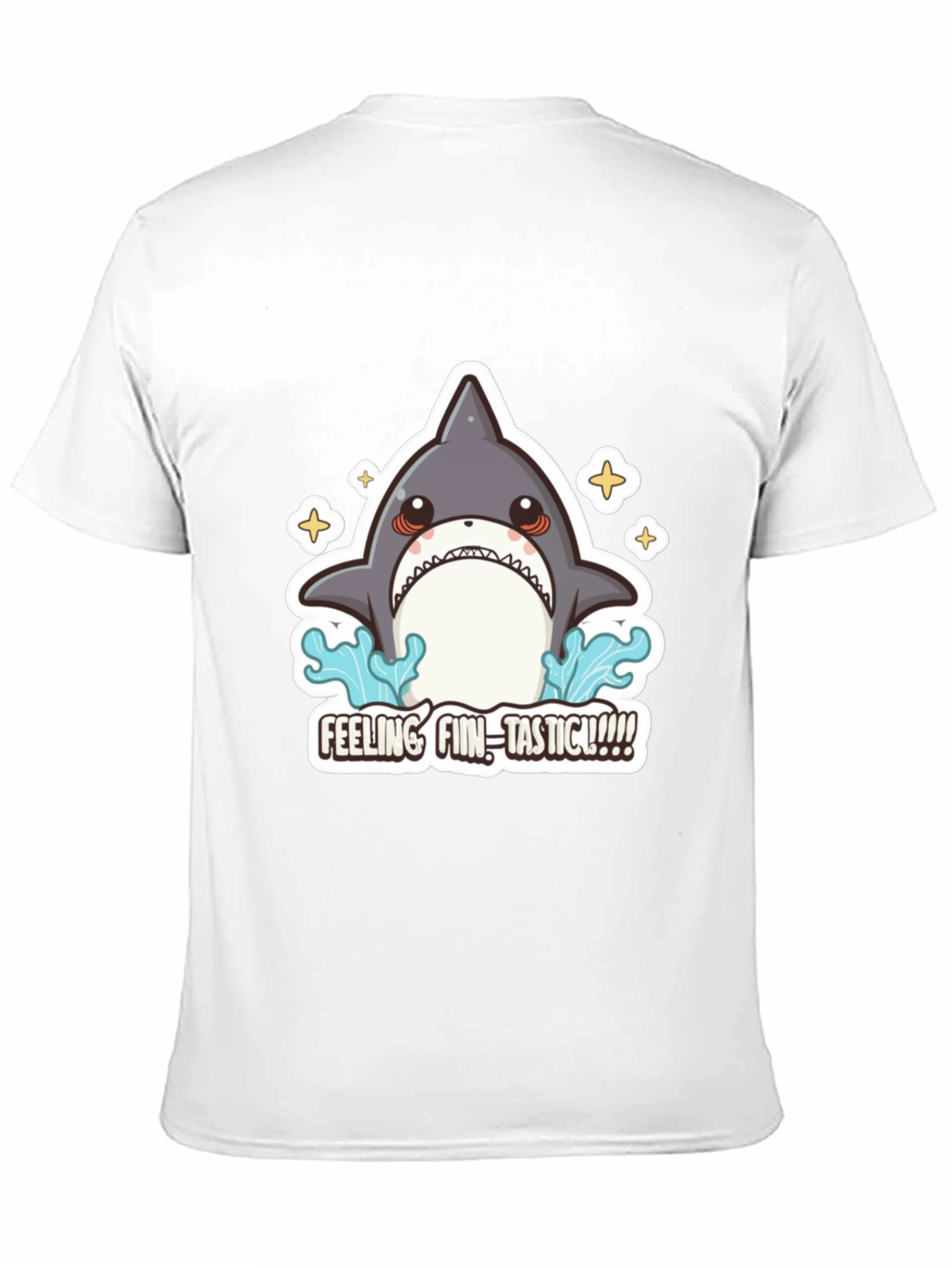 Black Feeling Fin-Tastic Shark Graphic T-Shirt view 11