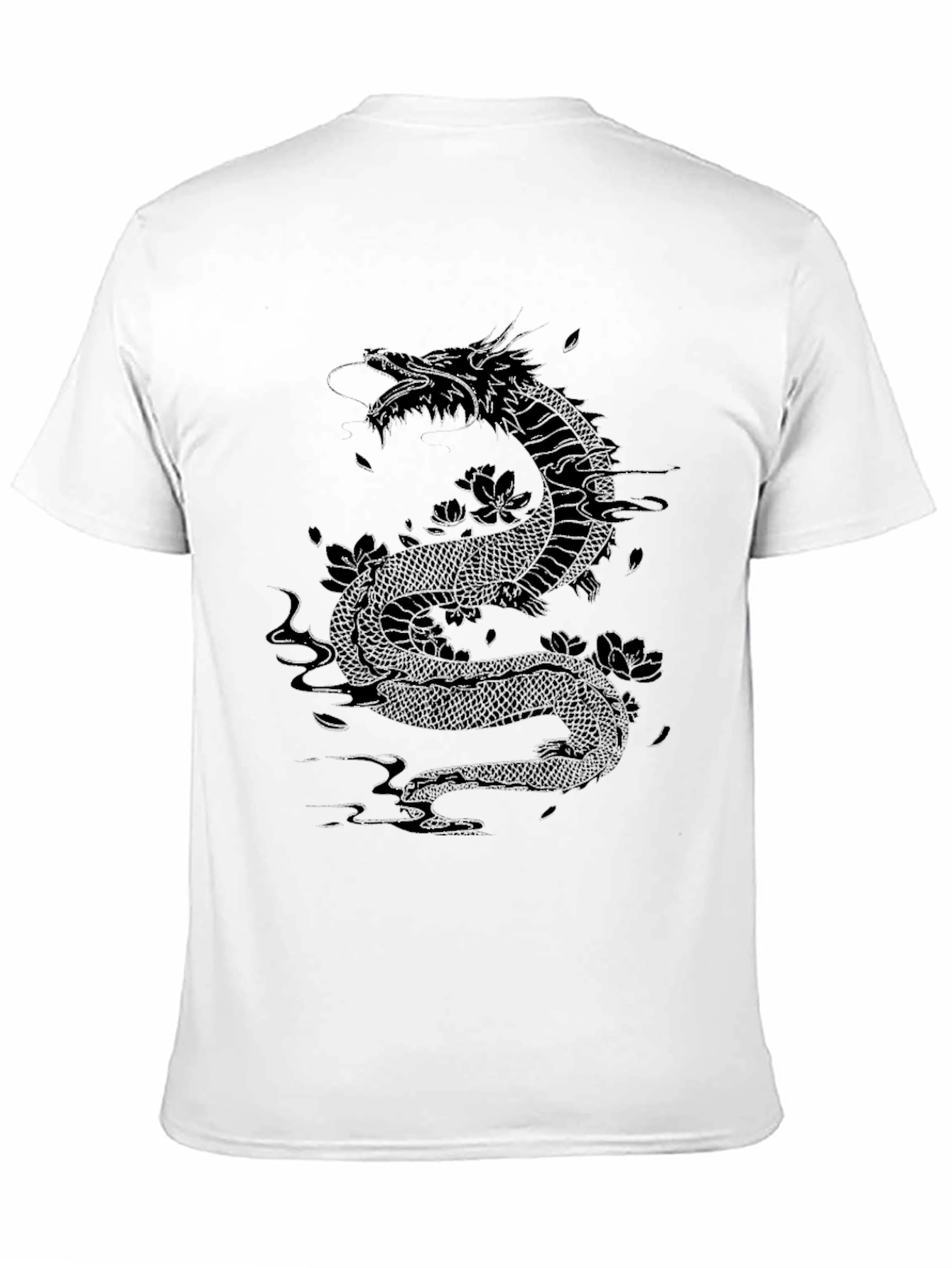 Black Dragon Graphic T-Shirt - Black view 11