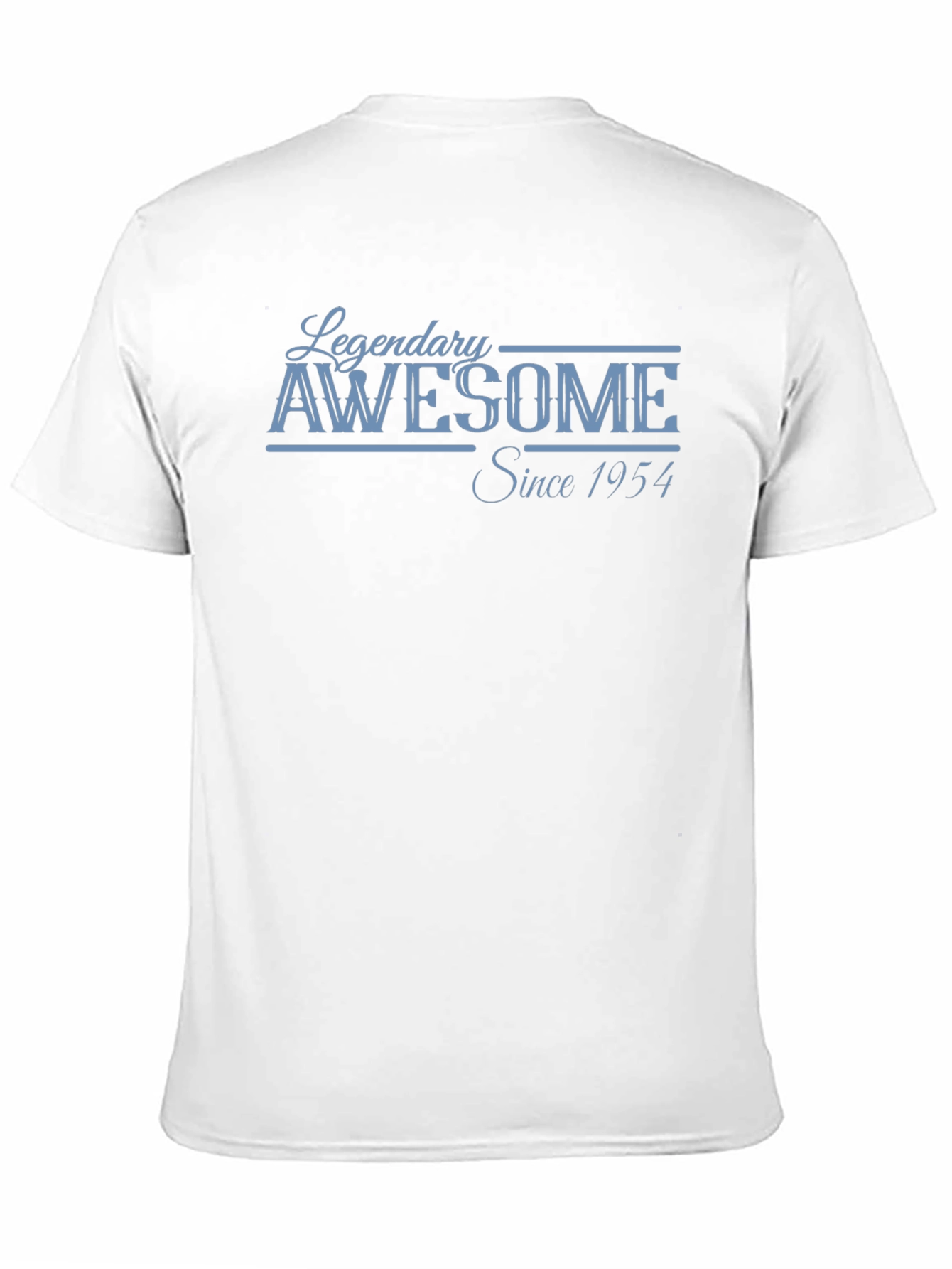 Black Legendary Awesome Since 1954 Black T-Shirt view 11