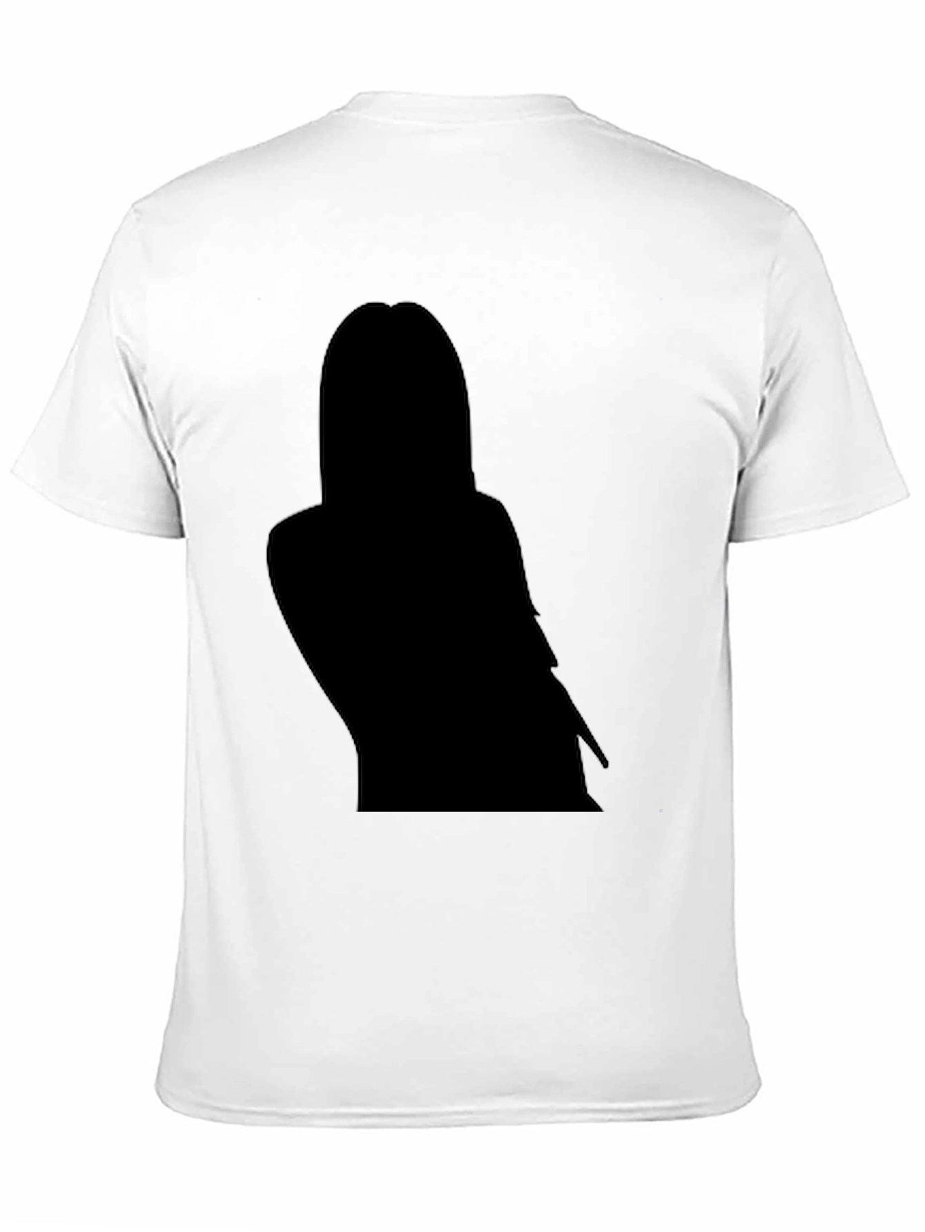 Black Black T-Shirt with Silhouette Graphic view 11