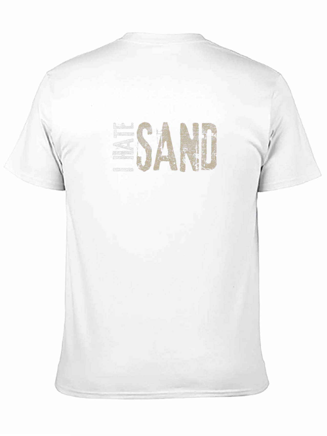 Black I Hate Sand Graphic T-Shirt - Soft Cotton Blend view 11