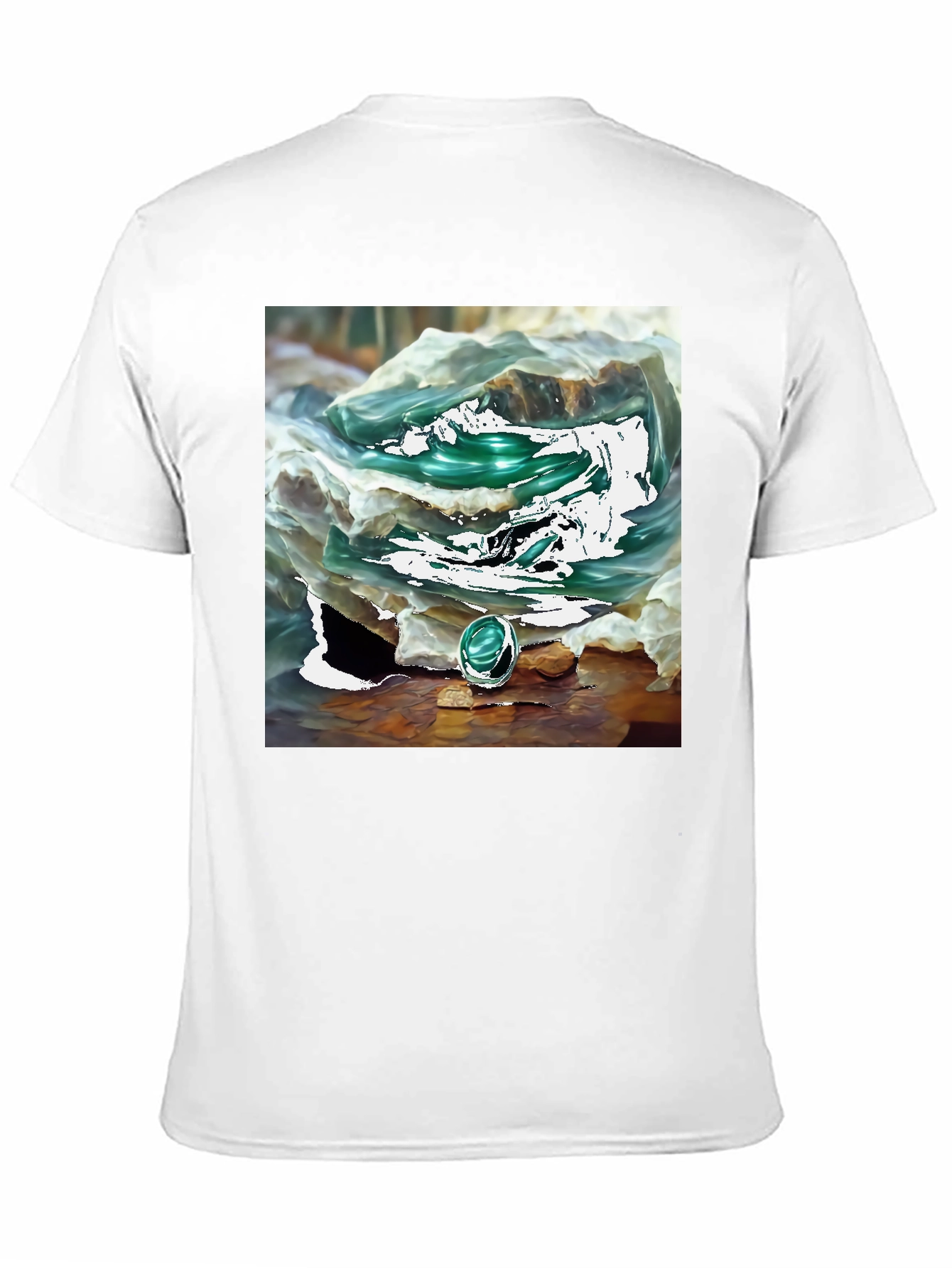 Black Emerald Gemstone T-Shirt view 11