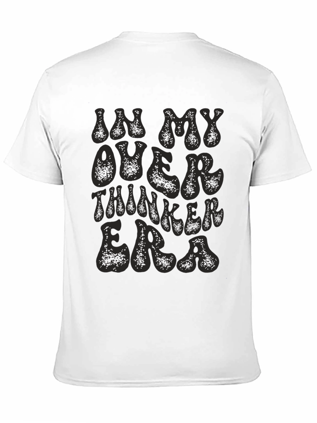 Black Overthinker Era Graphic Tee - Trendy Relaxed Fit view 11