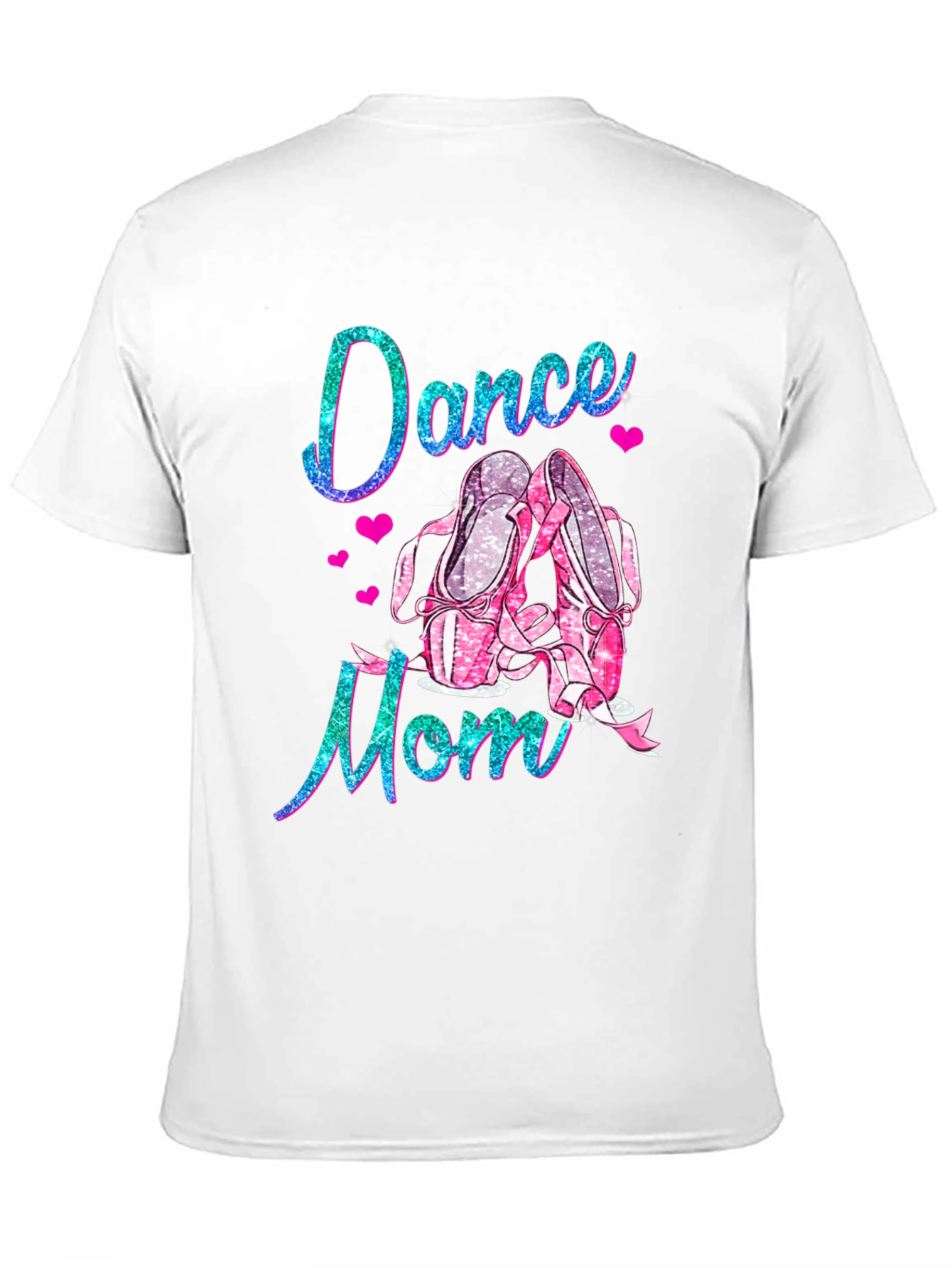 Dance Mom Tee: Glitter Ballet Shoes T-Shirt - 11