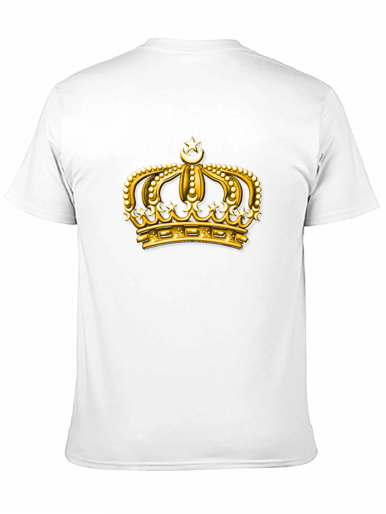 Black Golden Crown Graphic Tee - Premium Black T-Shirt view 11