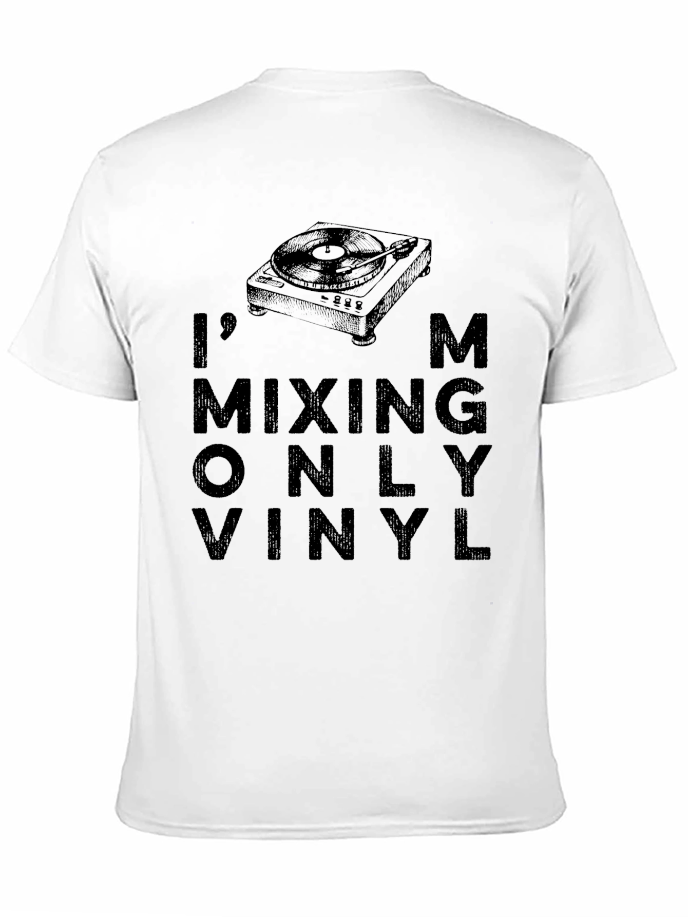 Black I'm Mixing Only Vinyl Graphic T-Shirt view 11