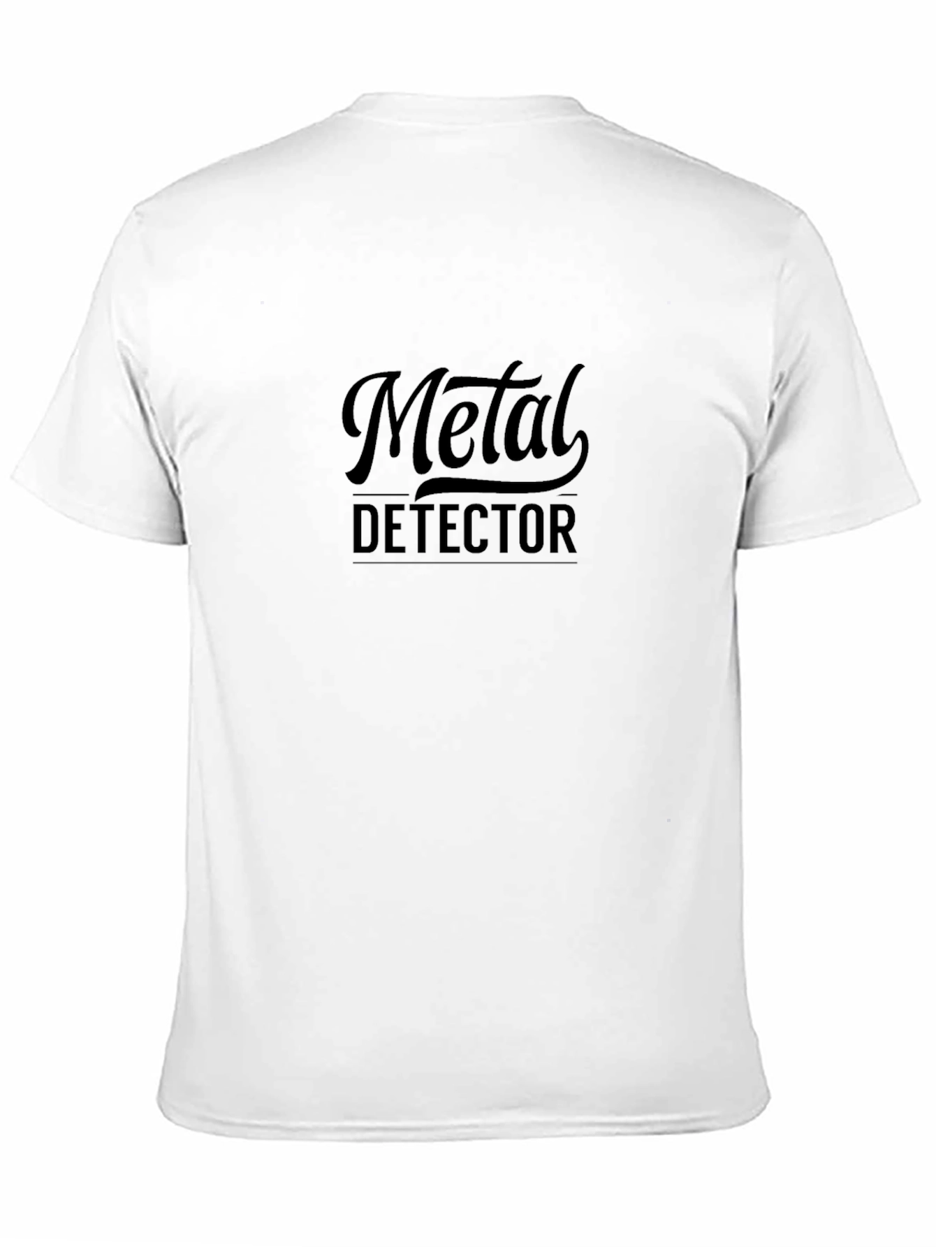Black Metal Detector Black T-Shirt view 11